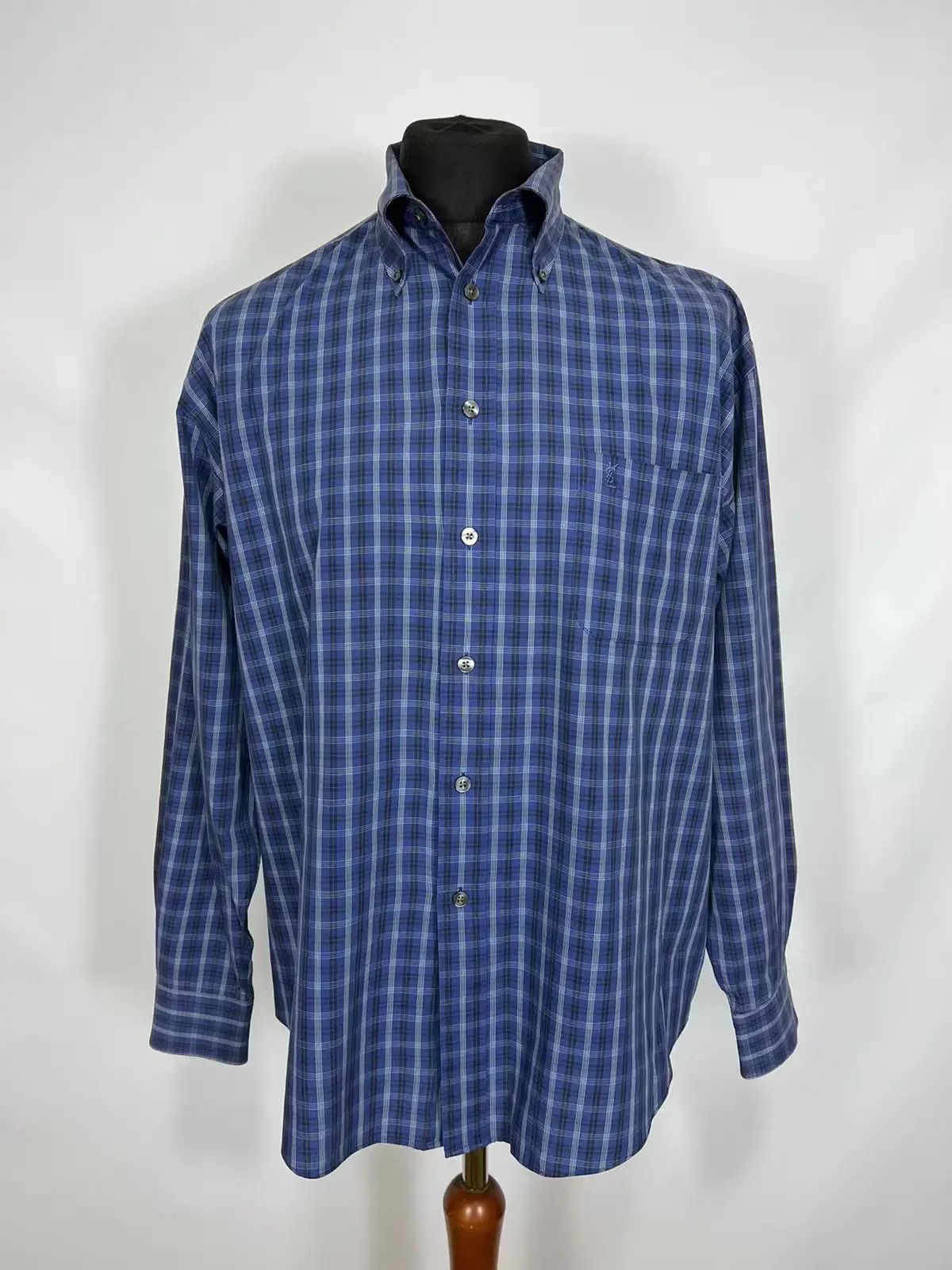 Designer × Vintage × Yves Saint Laurent Vintage Yves Saint Laurent shirt Size US L / EU 52-54 / 3 - 1 Thumbnail
