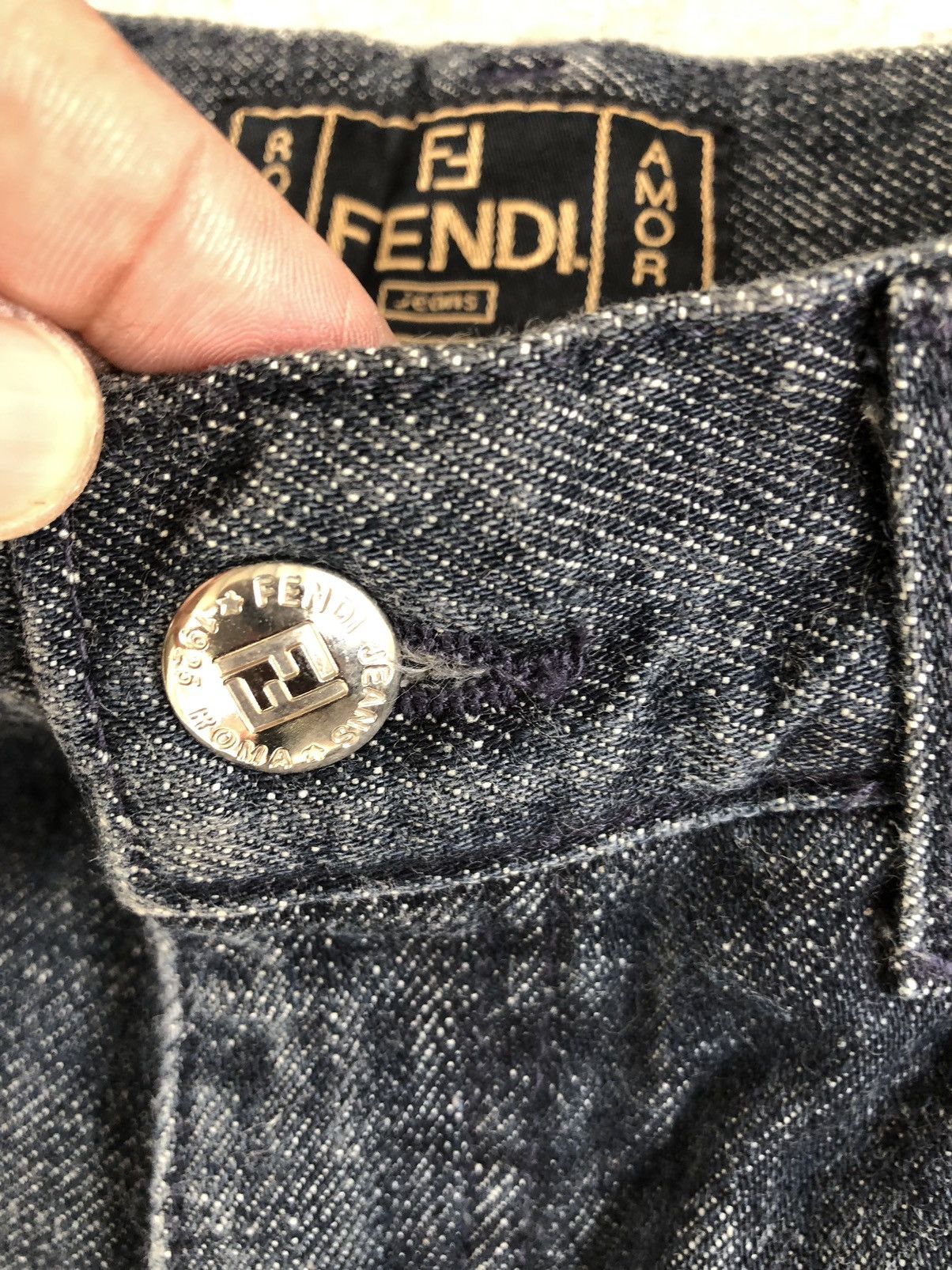 Fendi Rare Fendi Flared Jeans Patchwork Flower Size US 28 / EU 44 - 17 Thumbnail