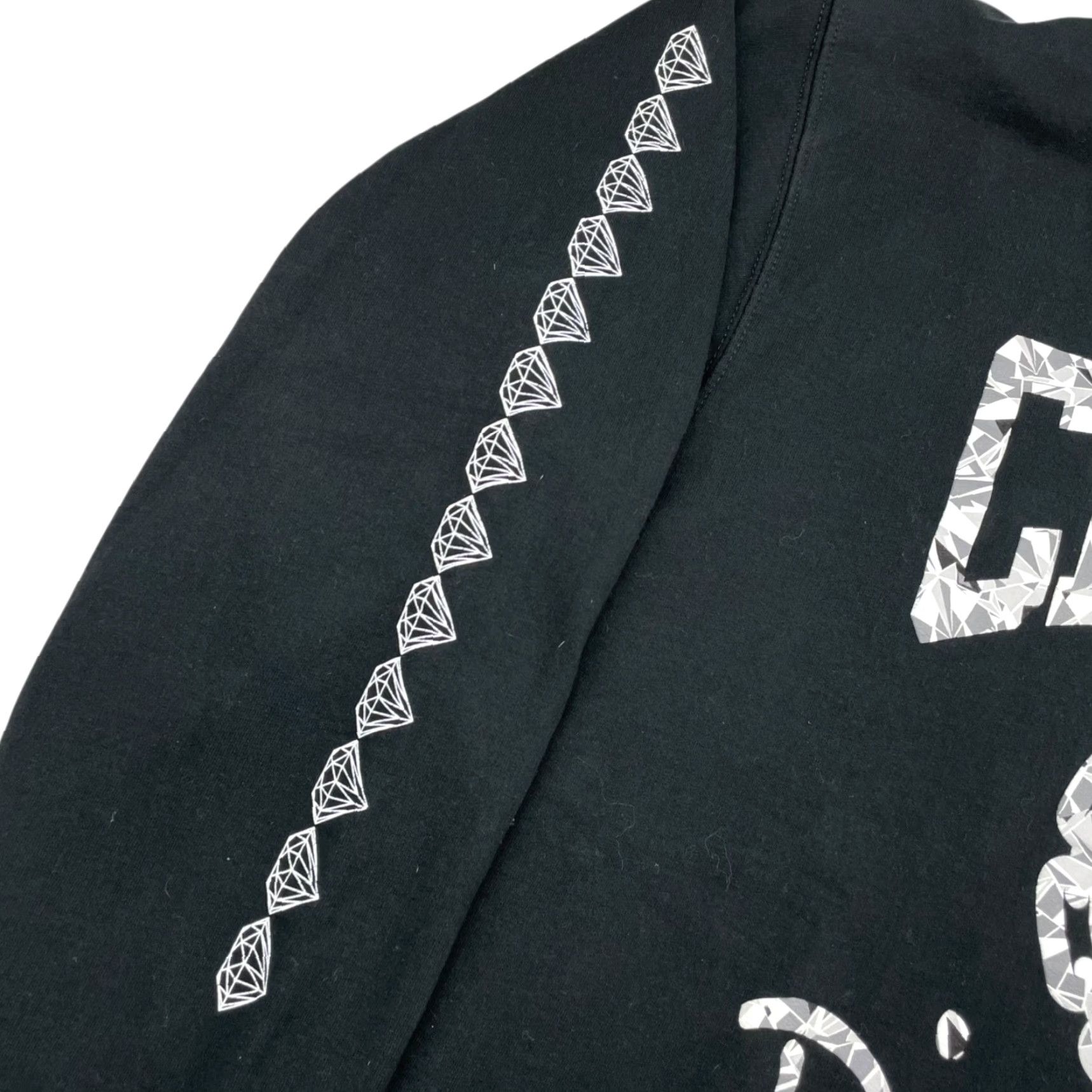 Diamond Supply Co. Diamond Supply x Crooks & Castles Sweatshirt Men's Large Black Pullover Size US L / EU 52-54 / 3 - 6 Thumbnail