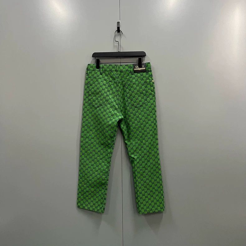 Gucci Gucci Green GG Print Pants-2507 Size US 34 / EU 50 - 4 Thumbnail