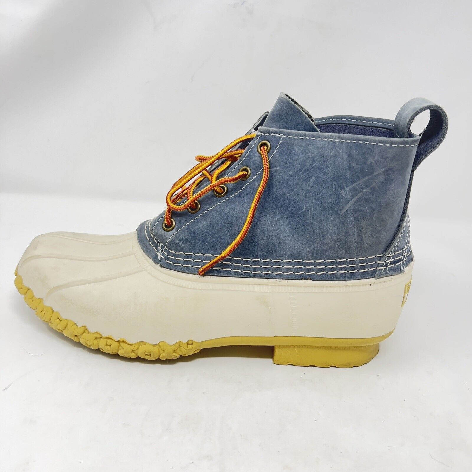 L.L. Bean LL Bean Boots 6” Suede Leather Duck White Blue Women's 10 M Size US 10 / IT 40 - 1 Thumbnail