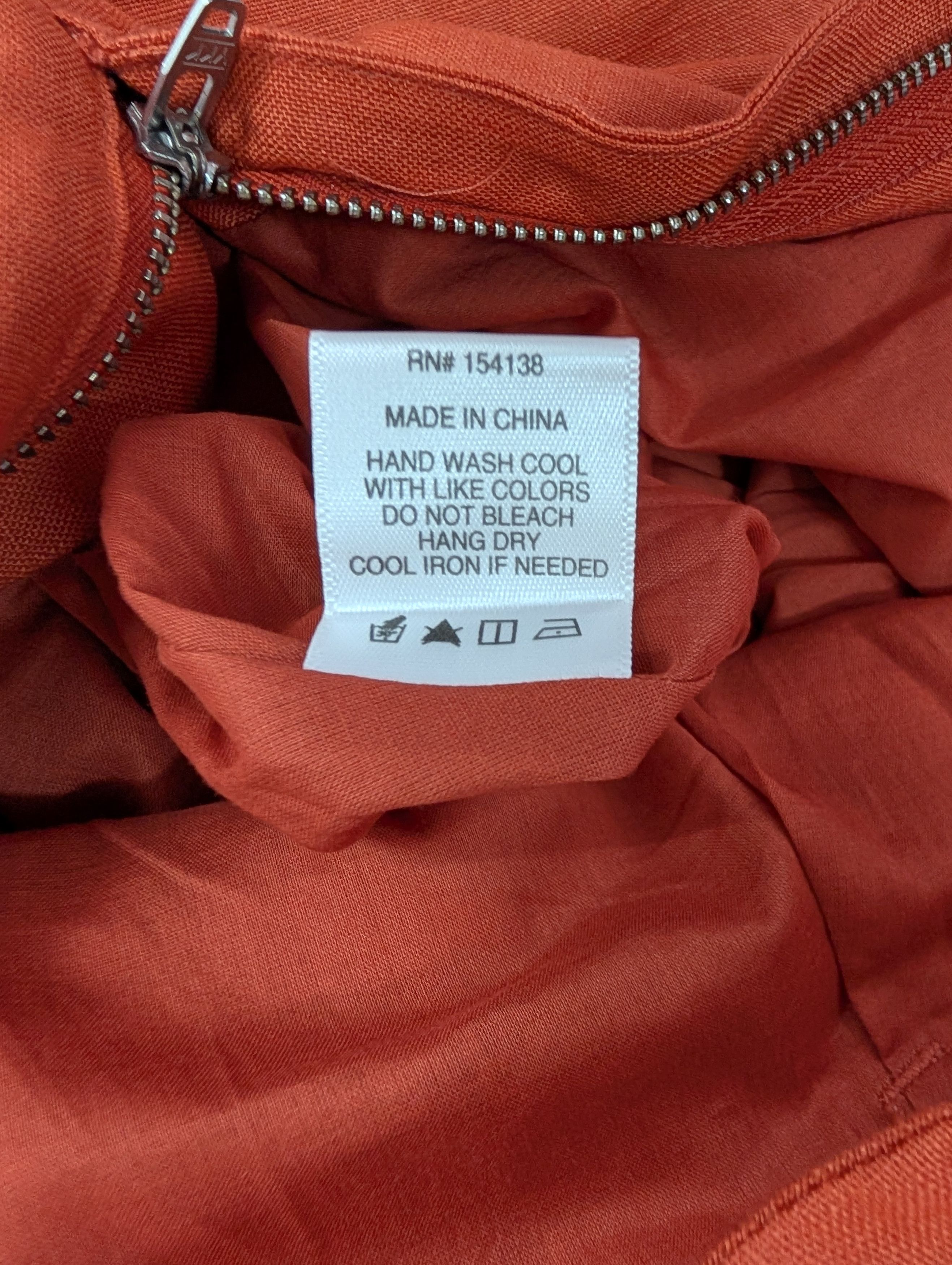 Staud Staud Orange Tie-Knotted Midi Dress Size XS / US 0-2 / IT 36-38 - 8 Thumbnail