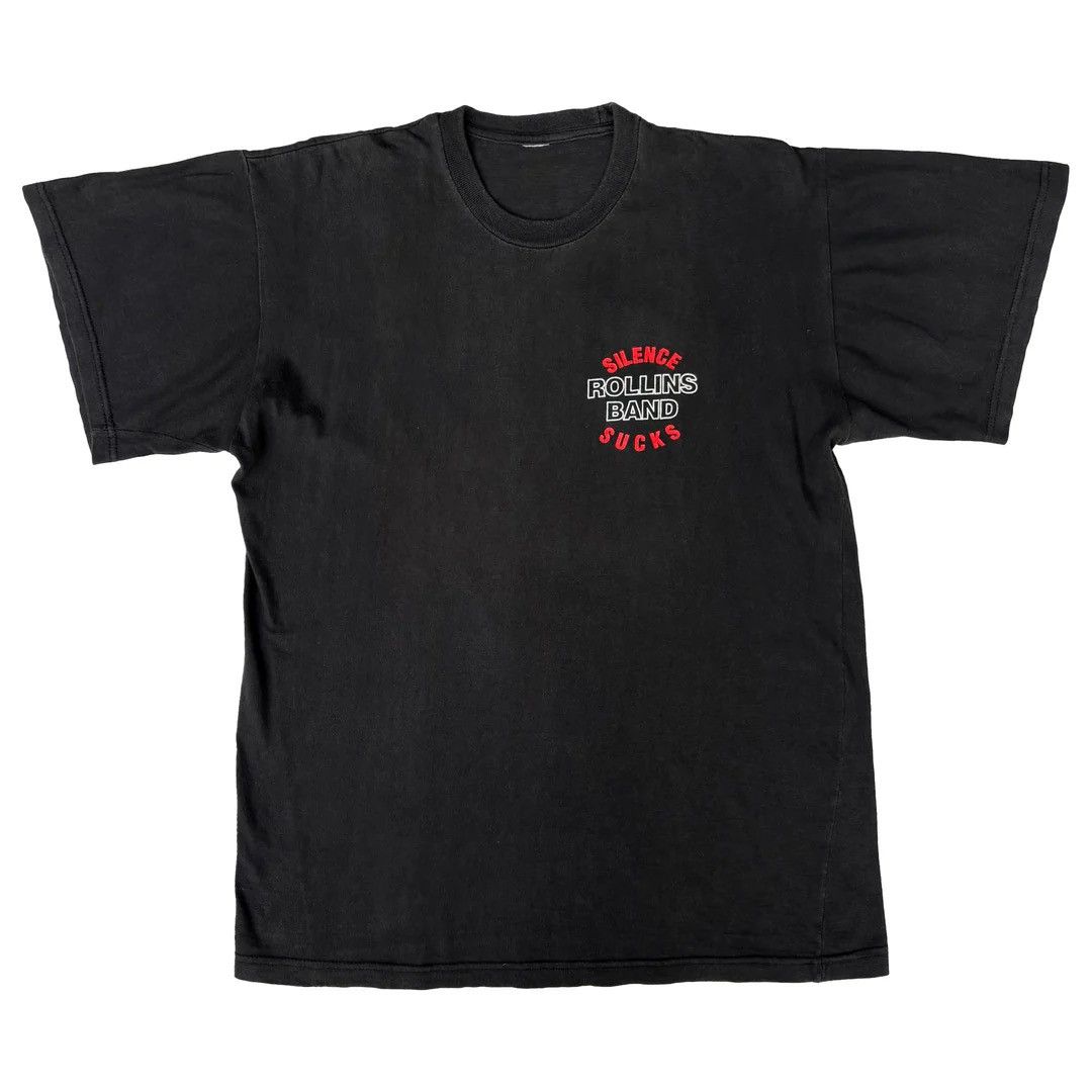 Band Tees Rollins Band 1990s 97 Silence Sucks Vintage Concert T-Shirt Size US XL / EU 56 / 4 - 2 Thumbnail
