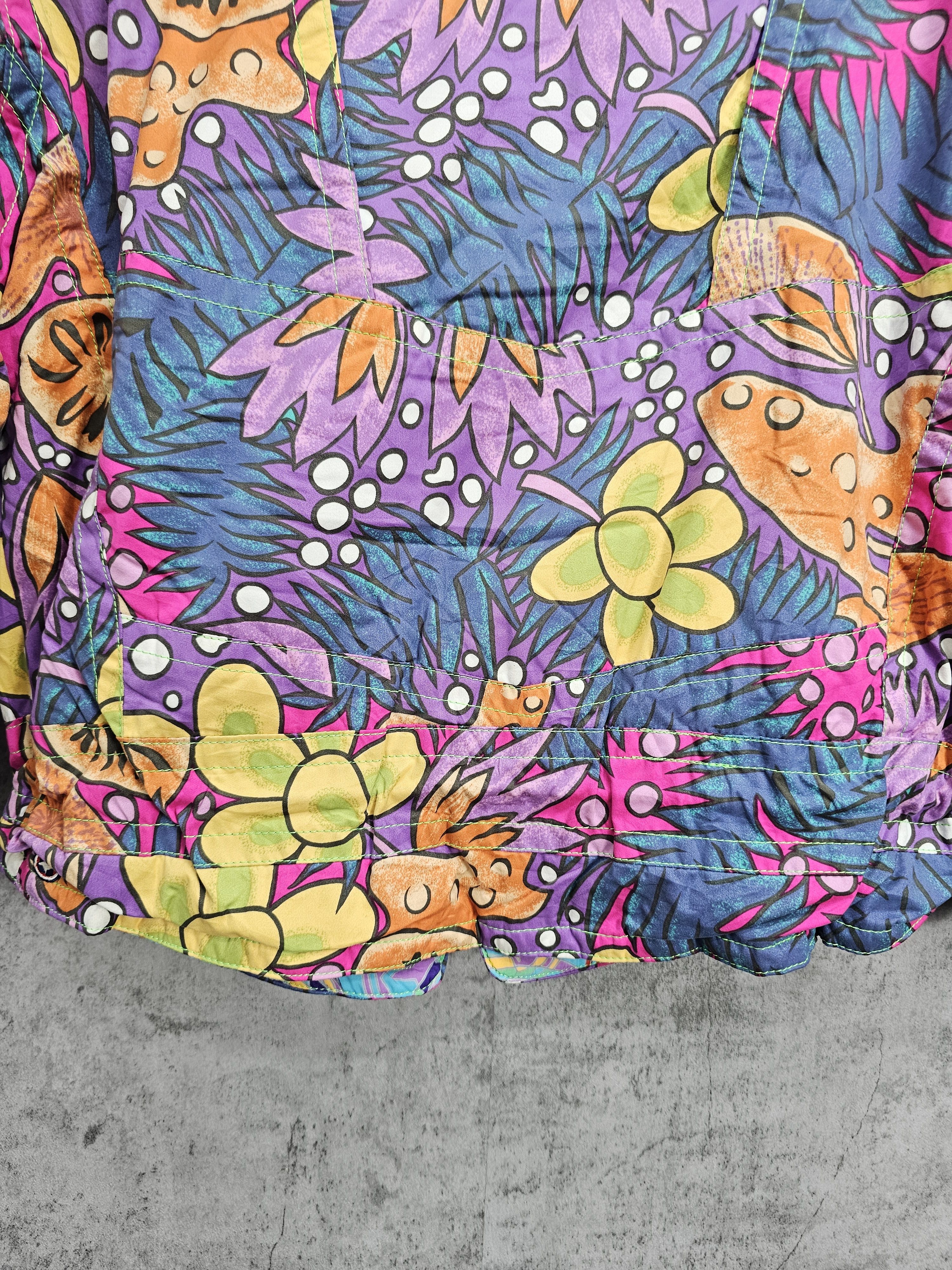 Colmar Vintage Women COLMAR Art Floral Flowers Ski Jacket J0017 Size M / US 6-8 / IT 42-44 - 4 Thumbnail