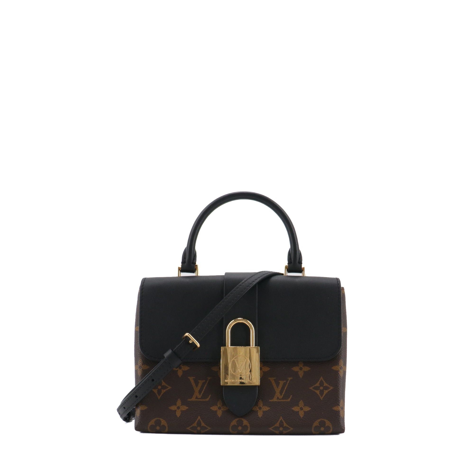 Louis Vuitton - Louis Vuitton Locky Bb Shoulder Bag In Monogrammed Canvas And Black Leather in Brown, Women's