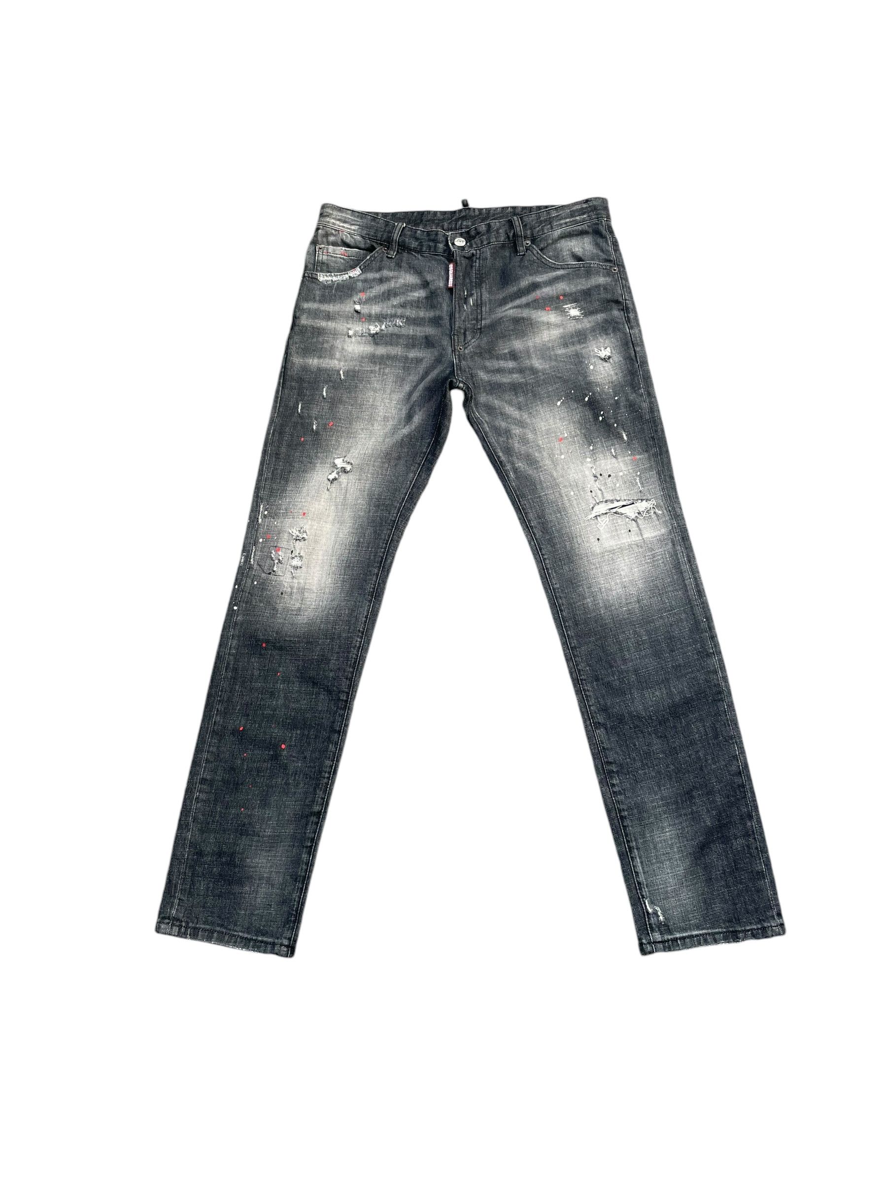 Designer Distresed Custom Dsquared2 Denim Size US 35 - 1 Thumbnail