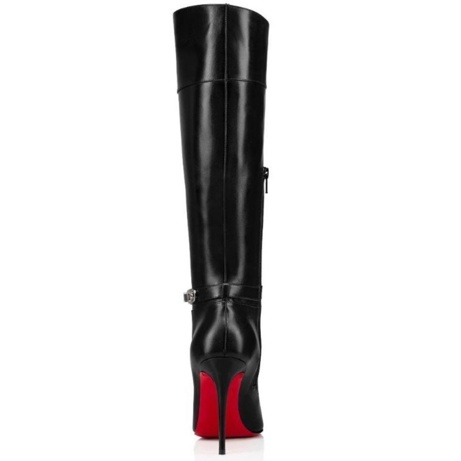 Christian Louboutin Christian Louboutin Lock Kate Botta 100 Black Leather Knee Size US 6.5 / IT 36.5 - 10 Thumbnail