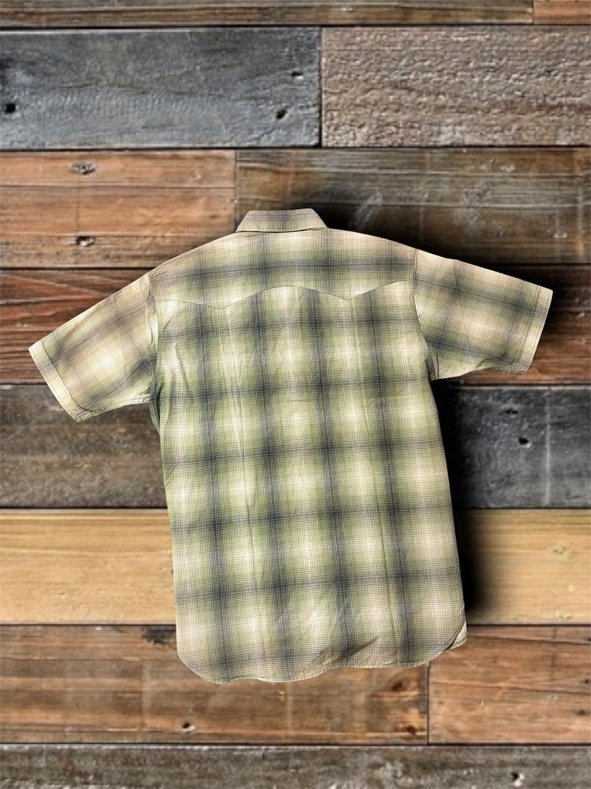 Sugar Cane SUGAR CANE TOYO ENTERPRISE SHADOW PLAID WESTERN SHIRT- LARGE Size US L / EU 52-54 / 3 - 2 Thumbnail