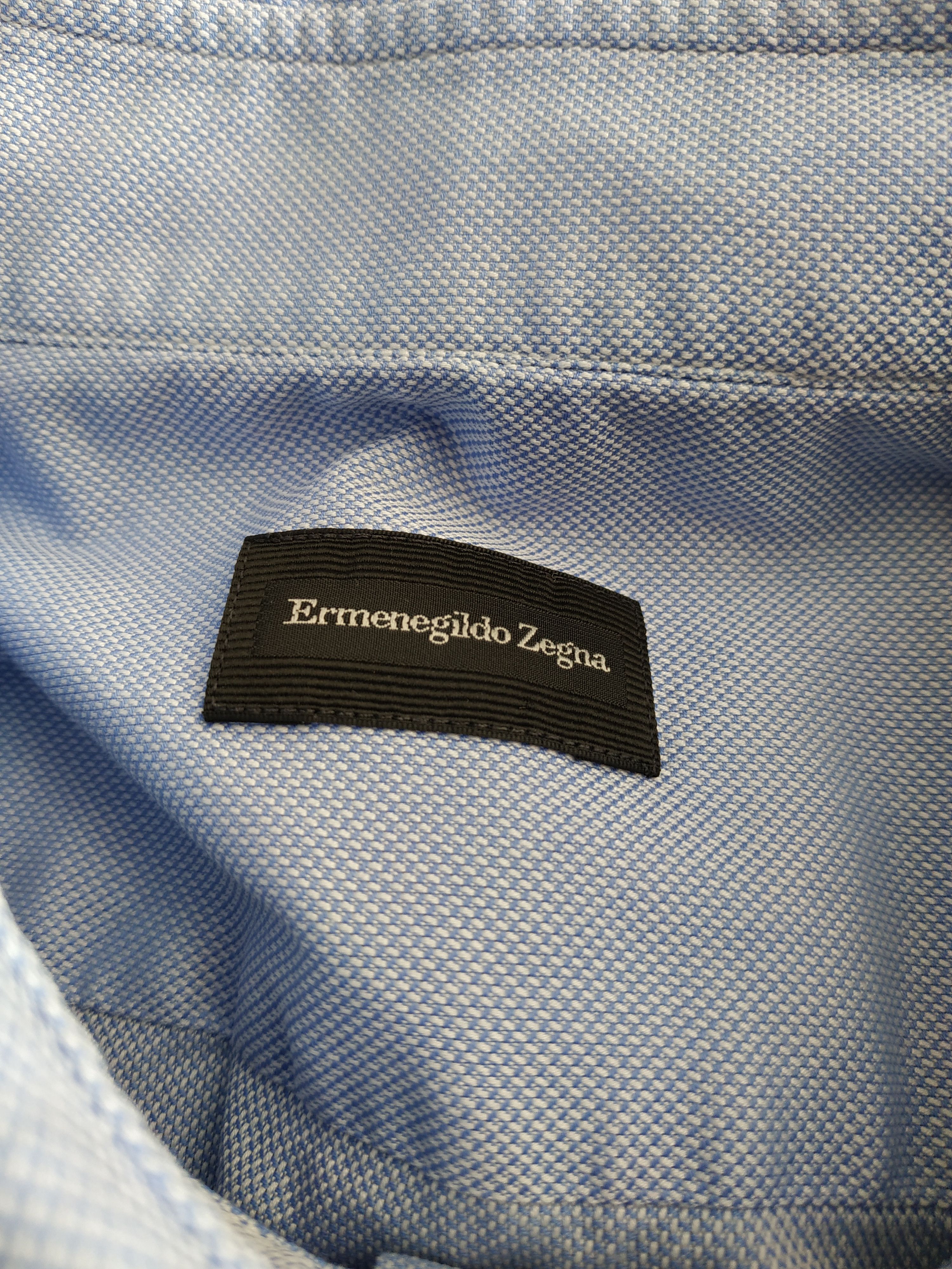Ermenegildo Zegna ERMENEGILDO ZEGNA Men's Button Up Shirt, MEDIUM (42 Collar) Size US M / EU 48-50 / 2 - 8 Thumbnail