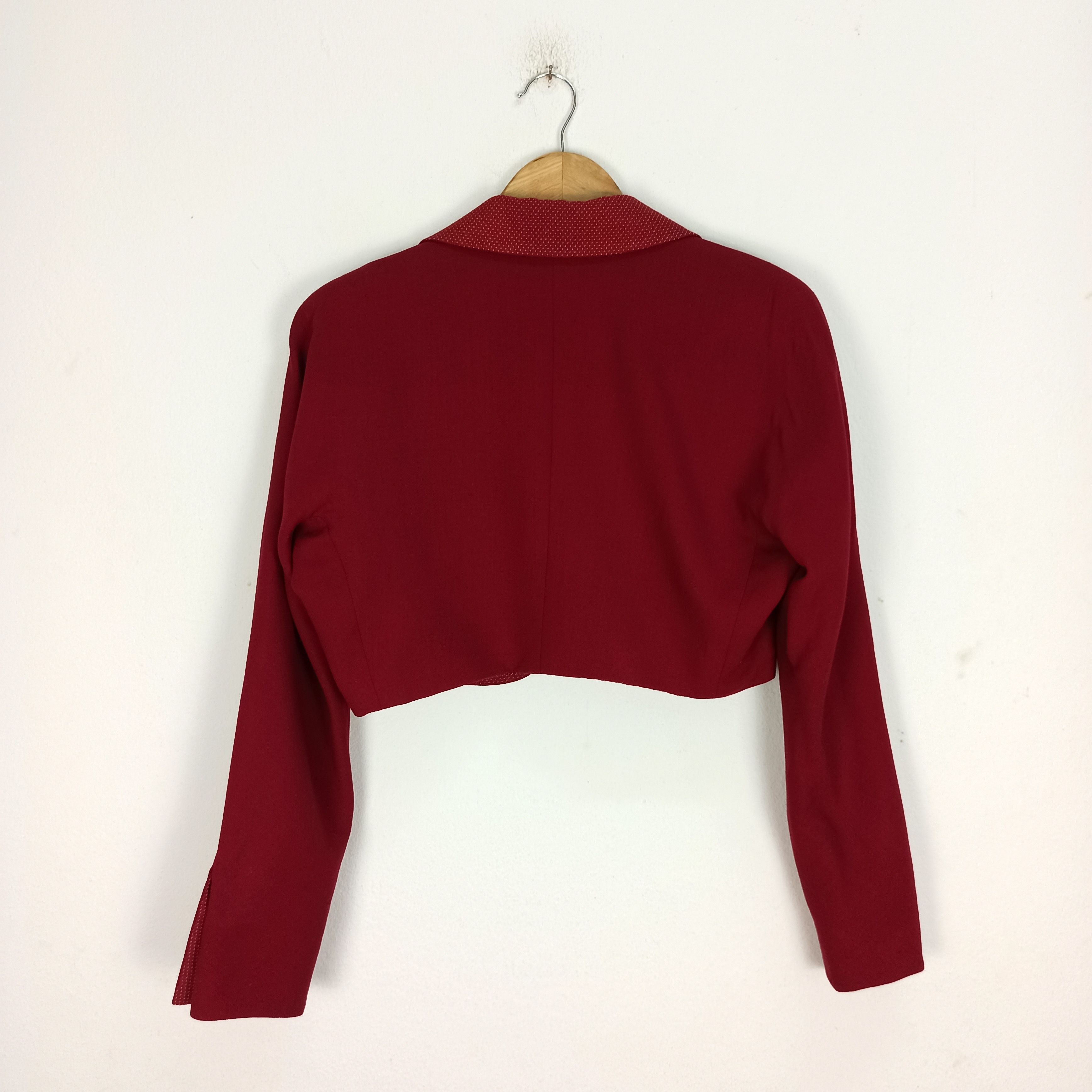 Christian Dior Monsieur 🔥STEALS🔥 Christian Dior Cropped Coat Red Jacket Size M / US 6-8 / IT 42-44 - 6 Thumbnail