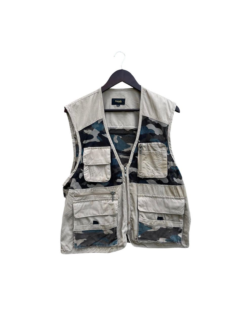 Japanese Brand Funnele Mountain Camo Vest Jacket Size US L / EU 52-54 / 3 - 1 Thumbnail