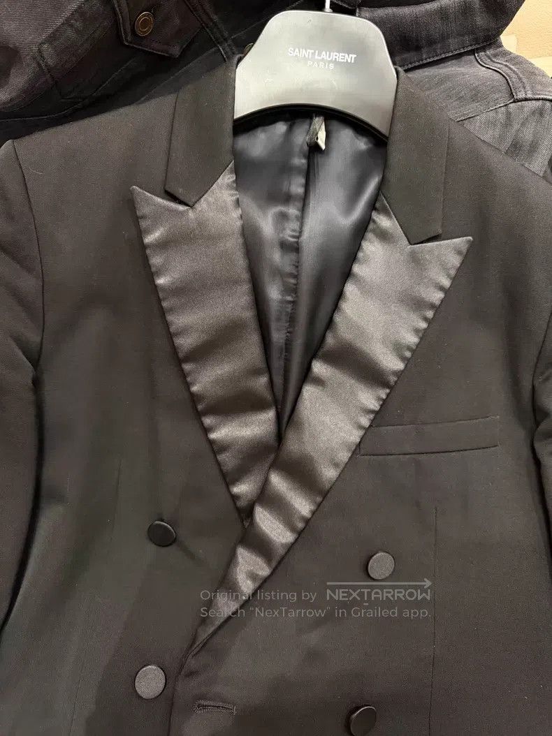 Dior Dior Satin Lapel Double-breasted Smoking Jacket Size US S / EU 44-46 / 1 - 7 Thumbnail