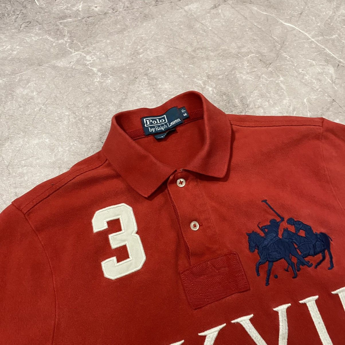 Polo Ralph Lauren VINTAGE POLO RALPH LAUREN RUGBY POLO TEE BIG LOGO 3 90s Size US S / EU 44-46 / 1 - 3 Thumbnail