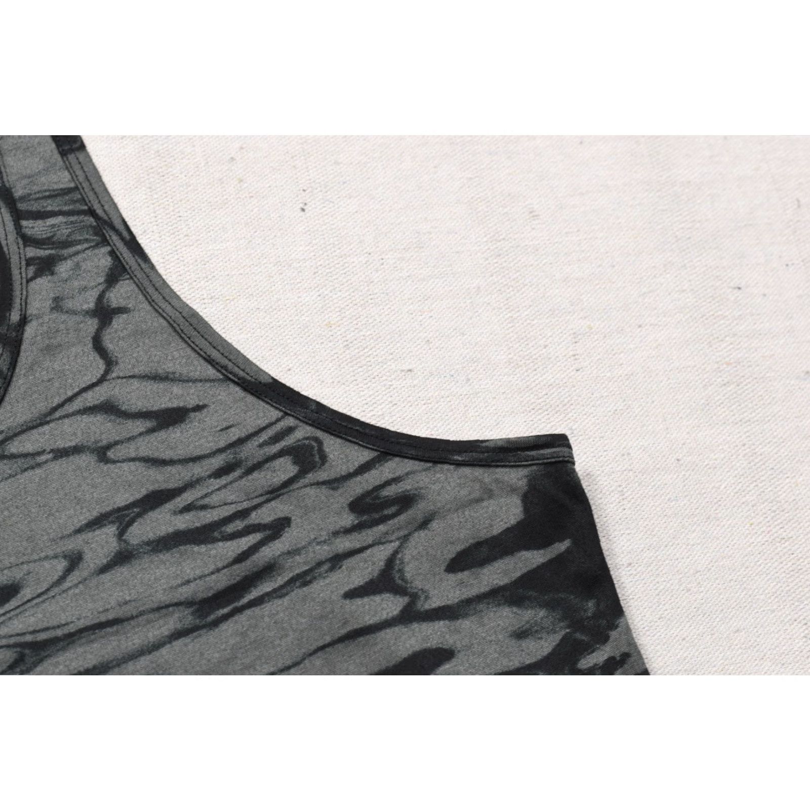 Nike VINTAGE? No — Nike Dri-FIT Women's Medium Gray Abstract Print Racerback Tank Top Regular Fit Size M / US 6-8 / IT 42-44 - 7 Thumbnail