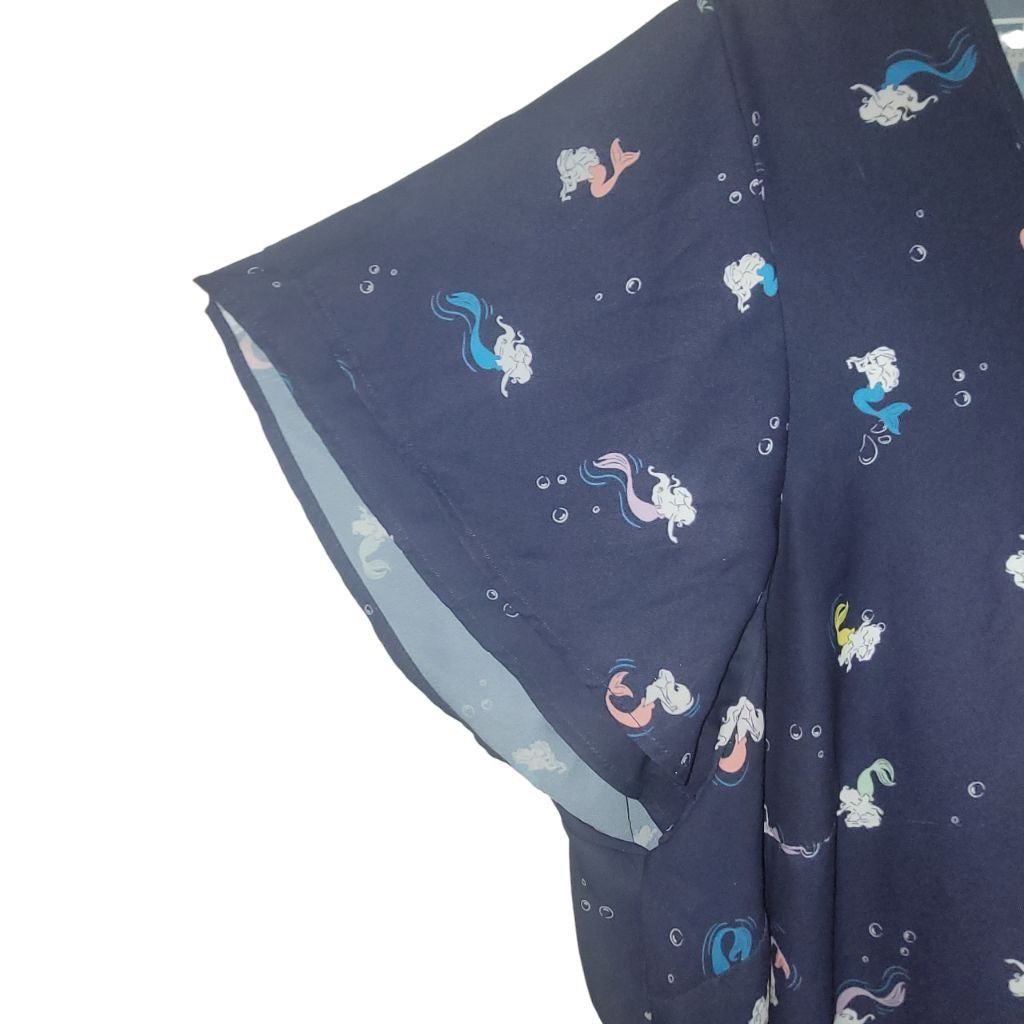Disney Disney Navy Multicolor Mermaid Top Plus 4X Size 4XL / US 24-26 - 4 Thumbnail