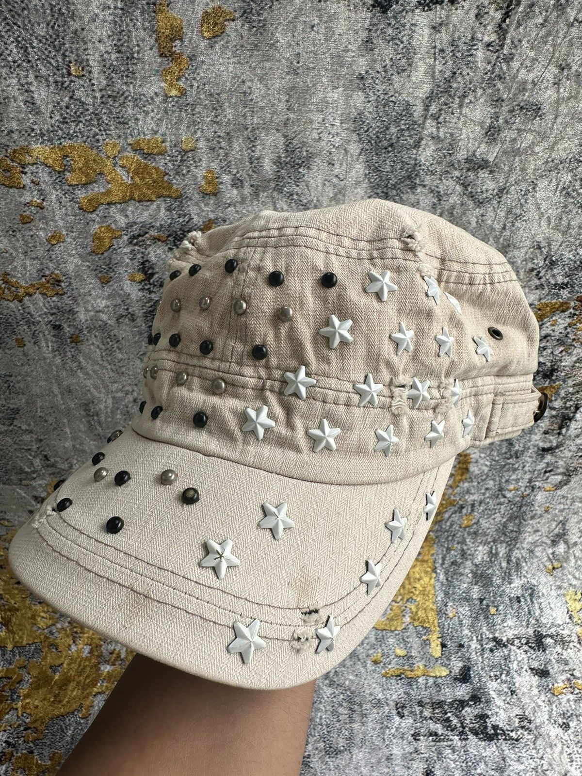 Hysteric Glamour CRAZY STUDED STAR BALENCIAGA STYLE CAP Size ONE SIZE - 2 Thumbnail