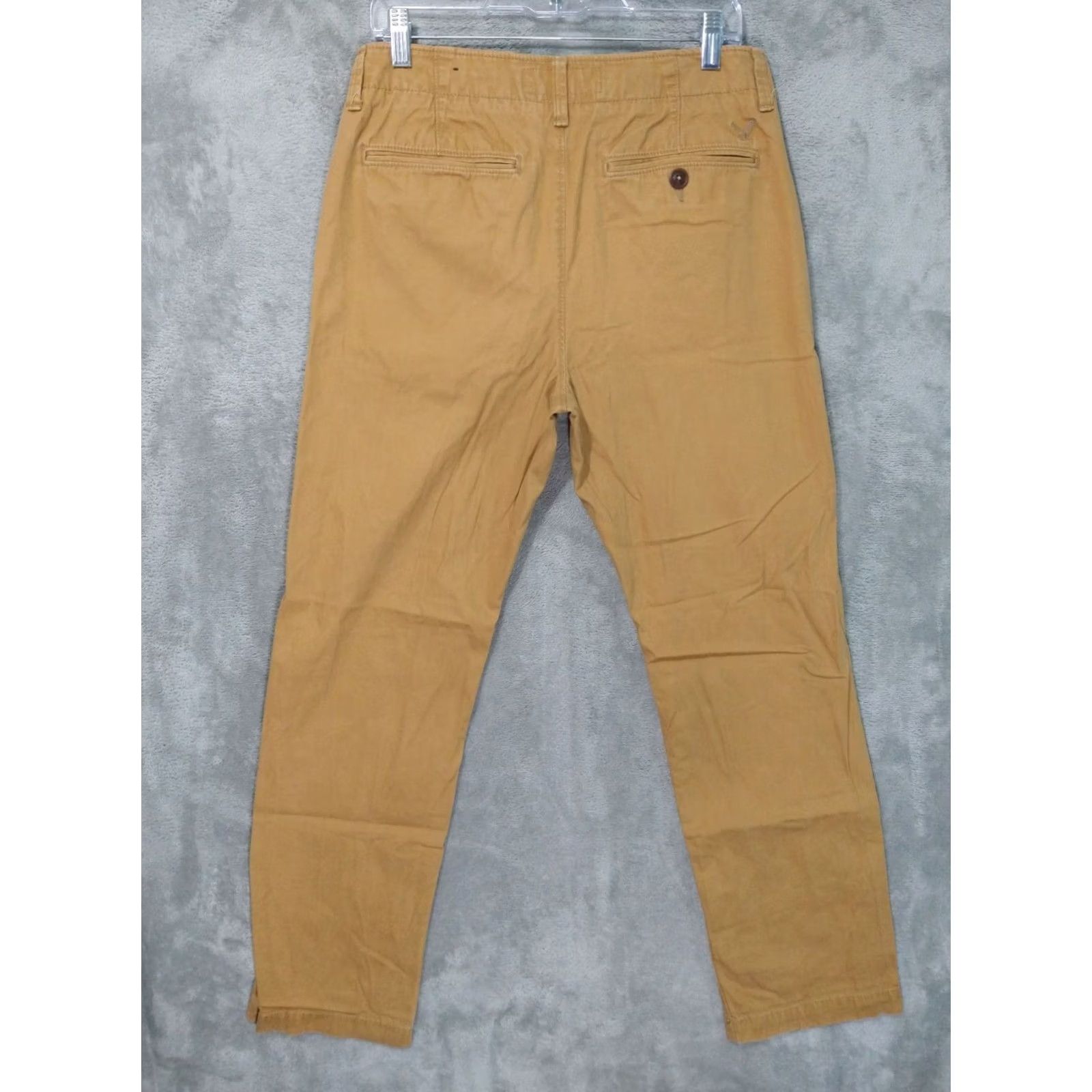 American Eagle Outfitters American Eagle Outfitters Pants Mens 31x32 Beige Chino Flat Front Straight Regular Wool? (Note: Original does not include wool—placeholder) Size US 31 - 2 Thumbnail