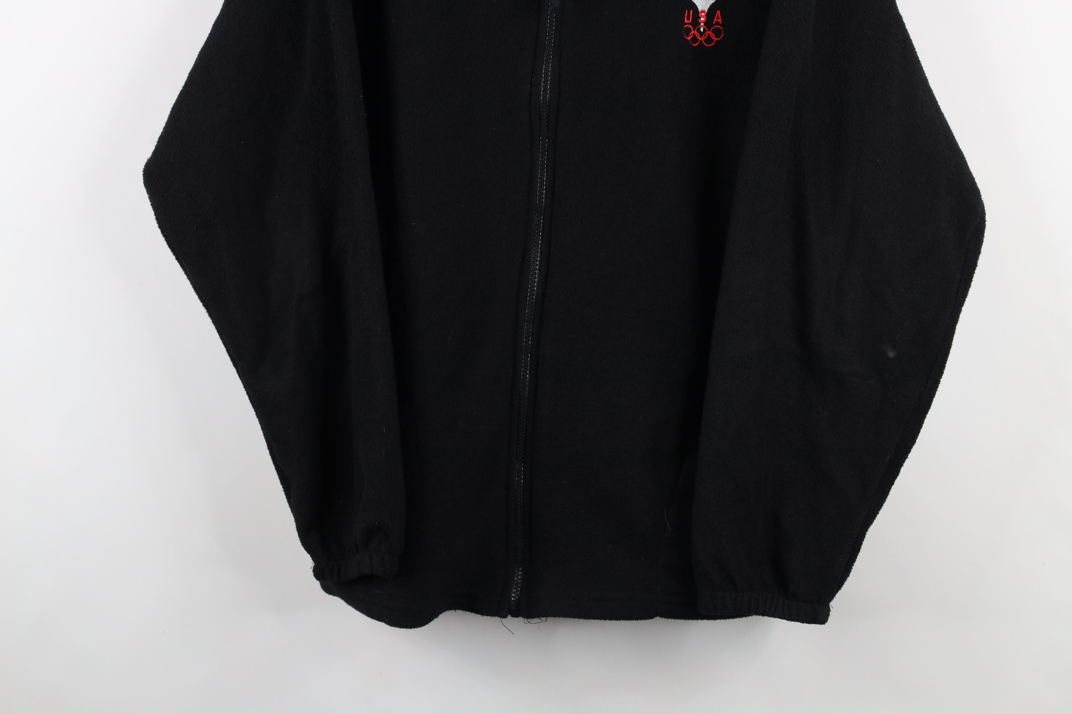 Vintage Vintage 90s USA Olympics Spell Out Full Zip Fleece Jacket Size US XL / EU 56 / 4 - 3 Thumbnail