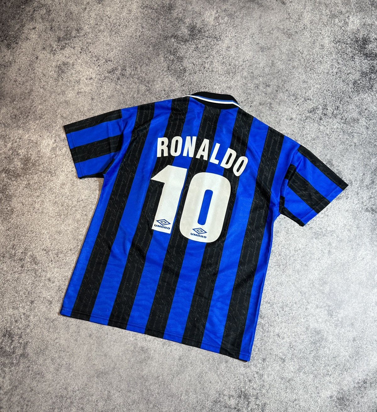 Umbro Vintage Inter Umbro 10 Ronaldo Soccer Jersey 97/98 Very Rare Size US XL / EU 56 / 4 - 1 Thumbnail