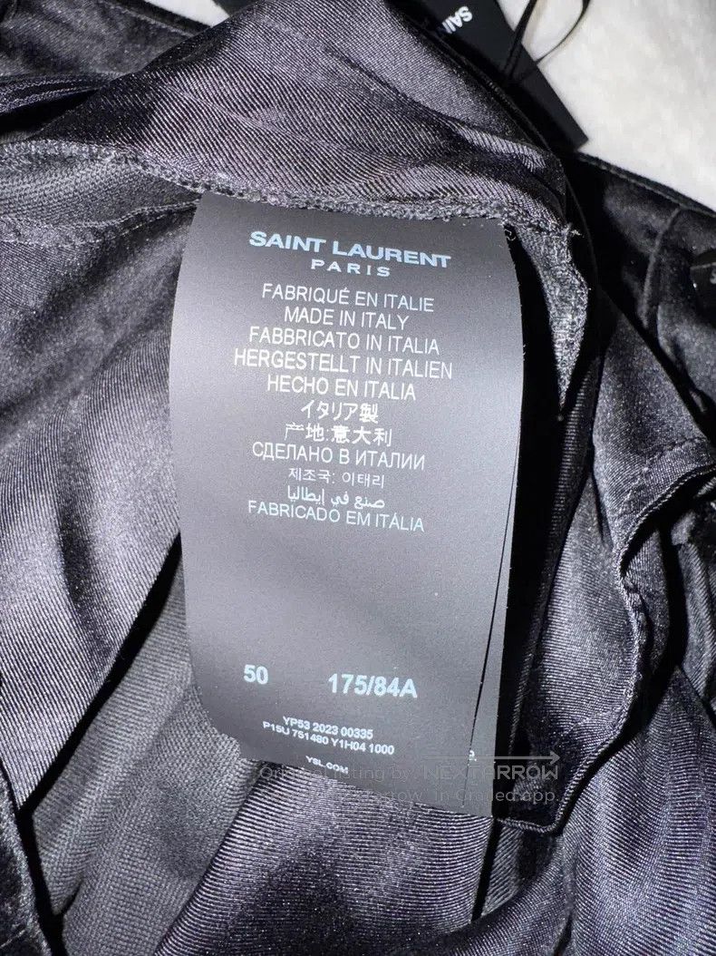 Saint Laurent Paris Saint Laurent Paris Velvet Smoking Men's Trousers Size US 34 / EU 50 - 4 Thumbnail