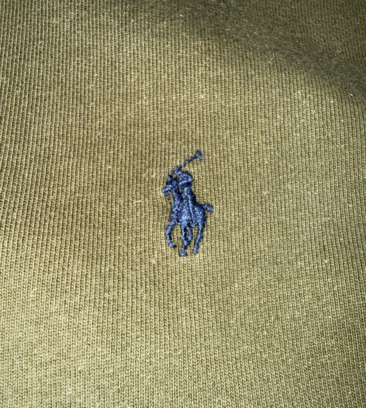 Polo Ralph Lauren Vintage Polo Ralph Lauren Olive Hoodie Full Zip Faded L Size US L / EU 52-54 / 3 - 3 Thumbnail