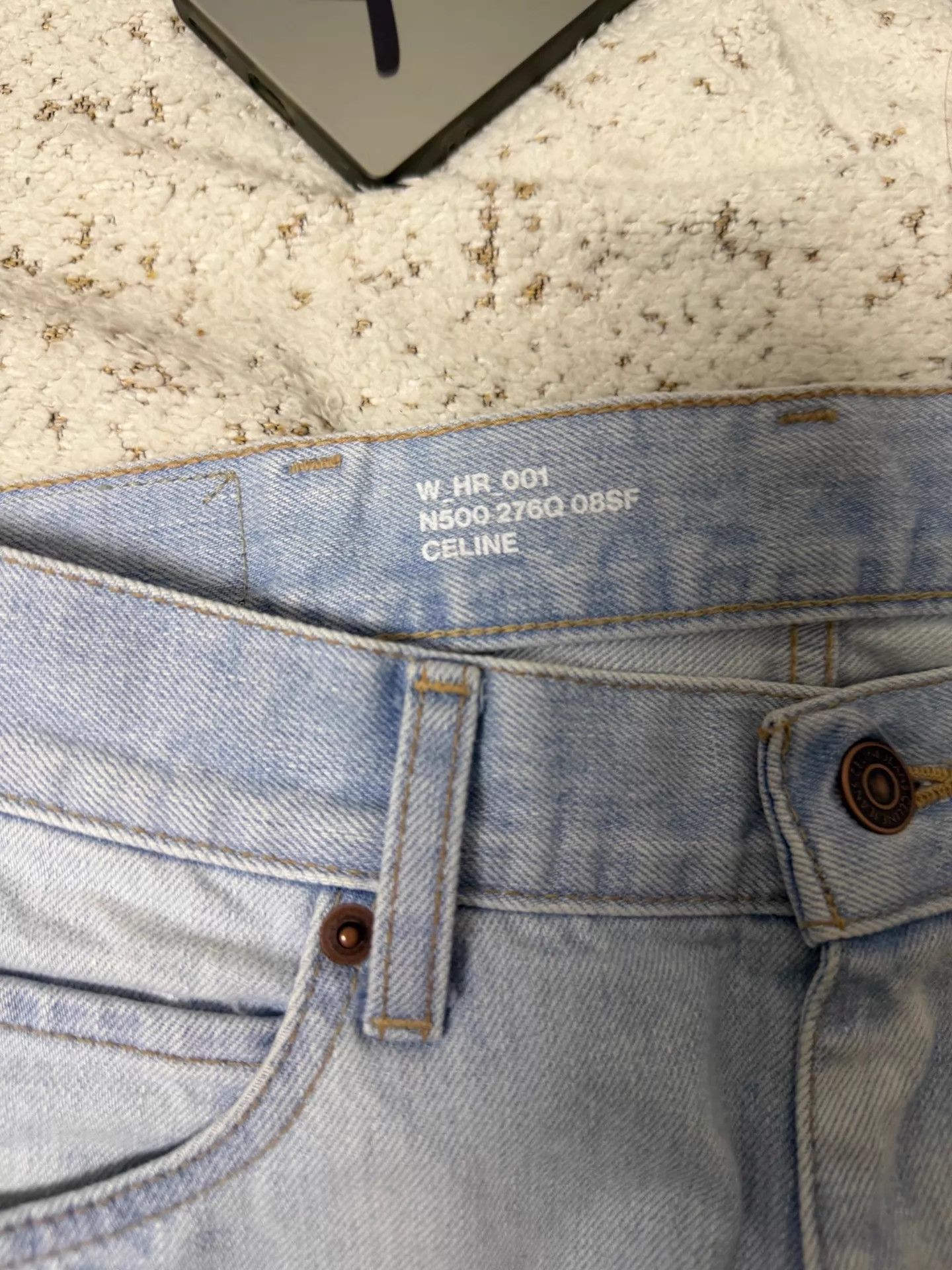 Celine Celine Light Wash Wide Leg Jeans 30 (99 New) Size 30" / US 8 / IT 44 - 2 Thumbnail