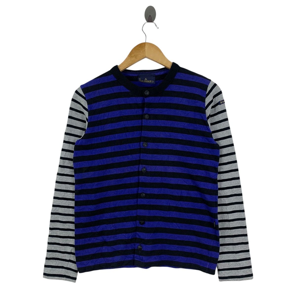 Vintage Vintage LE MINOR PARIS Made in France Stripes Tshirt Size S / US 4 / IT 40 - 1 Thumbnail