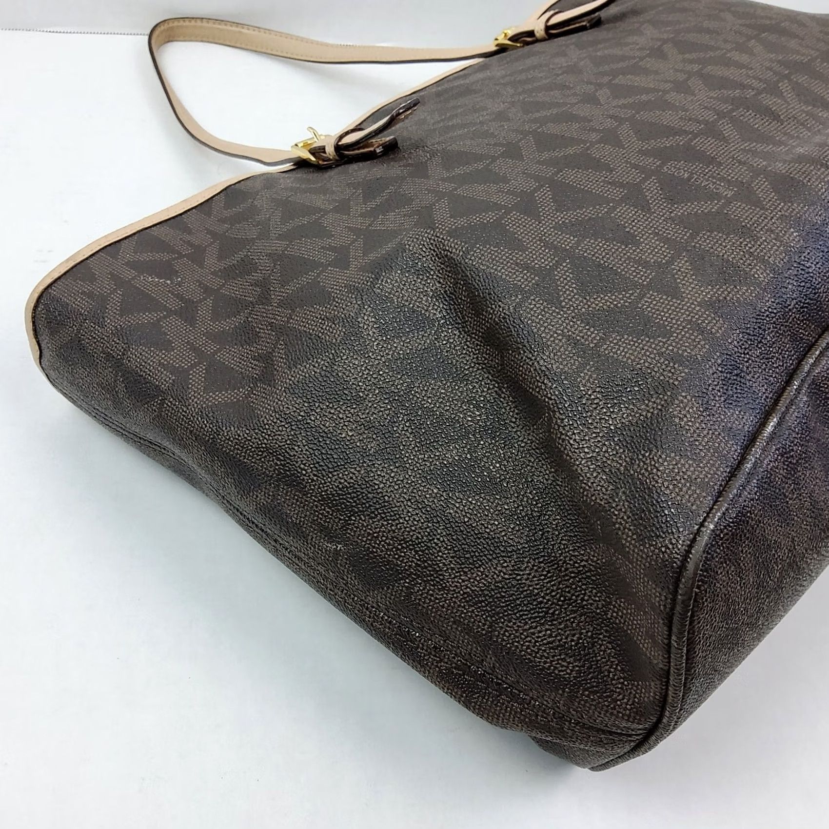 Michael Kors Michael Kors Jet Set Travel Large Tote Brown PVC Leather Lining Zip Bag Purse Women Size ONE SIZE - 7 Thumbnail