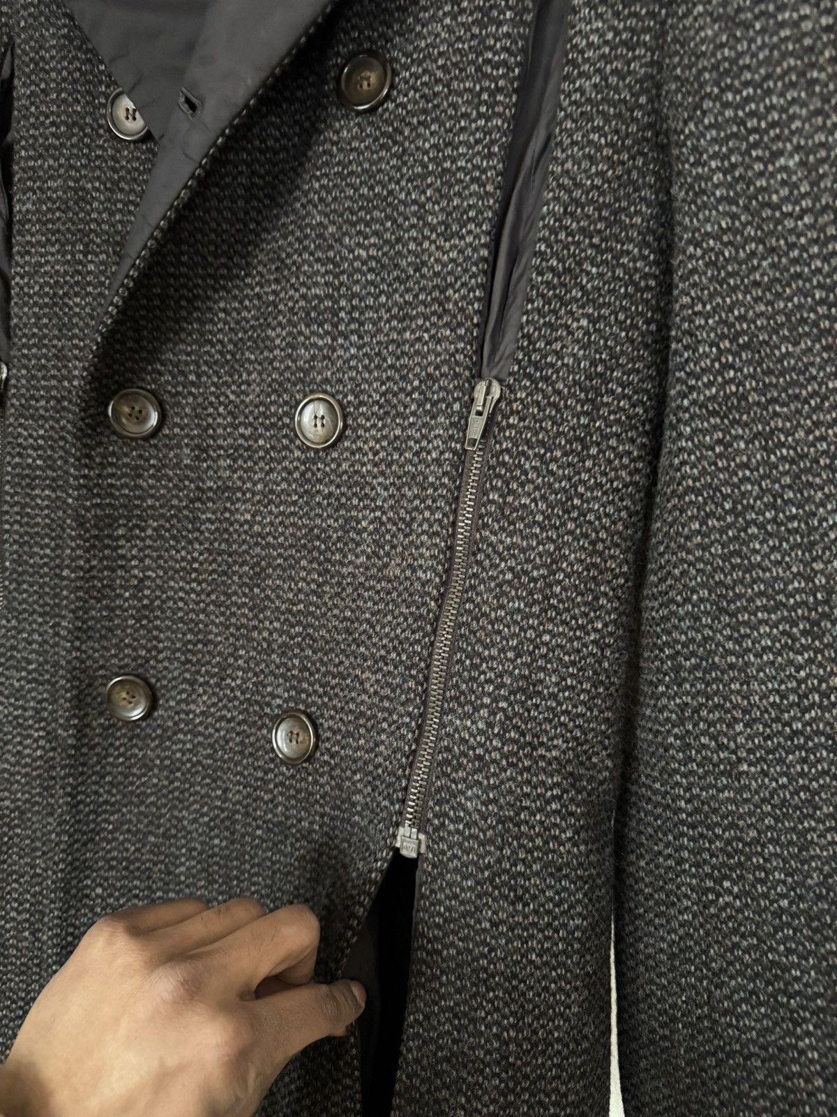 Raf Simons RAF SIMONS DOUBLE BREAST WOOL COAT AW 2007/2008 Size US M / EU 48-50 / 2 - 7 Thumbnail