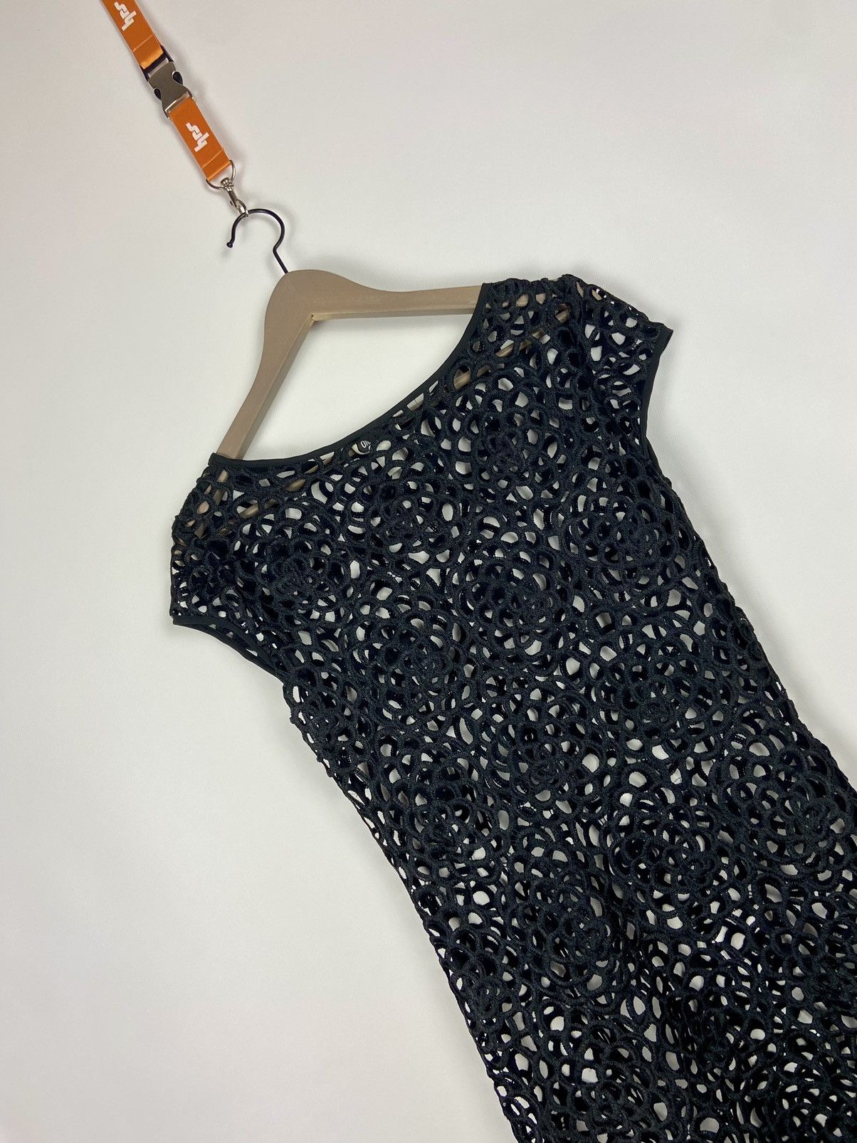 Designer × Moschino × Vintage Vintage Moschino Jeans Transparent Lace Dress Sz US-4/I-38 Size S / US 4 / IT 40 - 14 Thumbnail