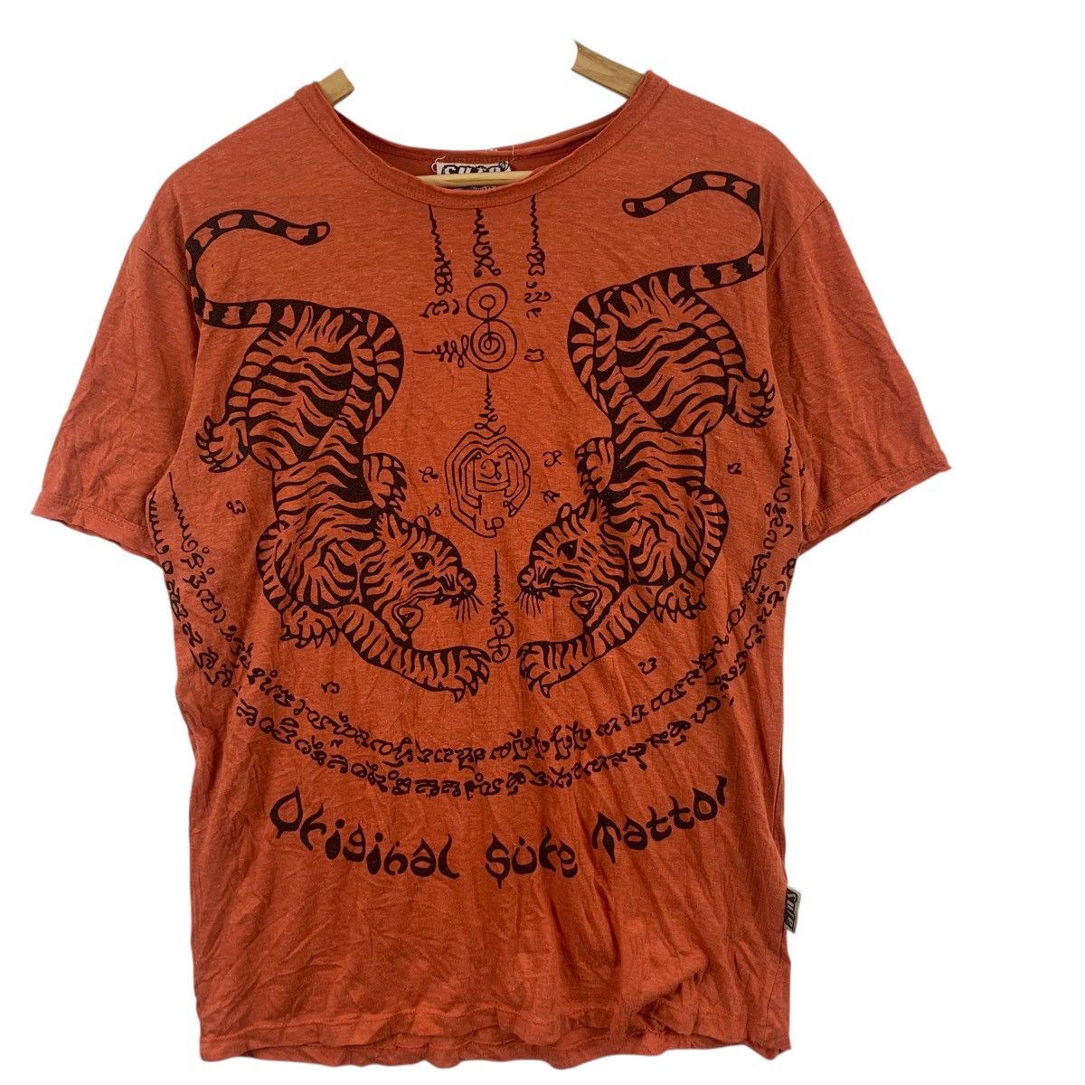Vintage Vintage SUTE THAILAND TRADITIONAL Tiger Art Tee Shirt Top Size M / US 6-8 / IT 42-44 - 4 Thumbnail