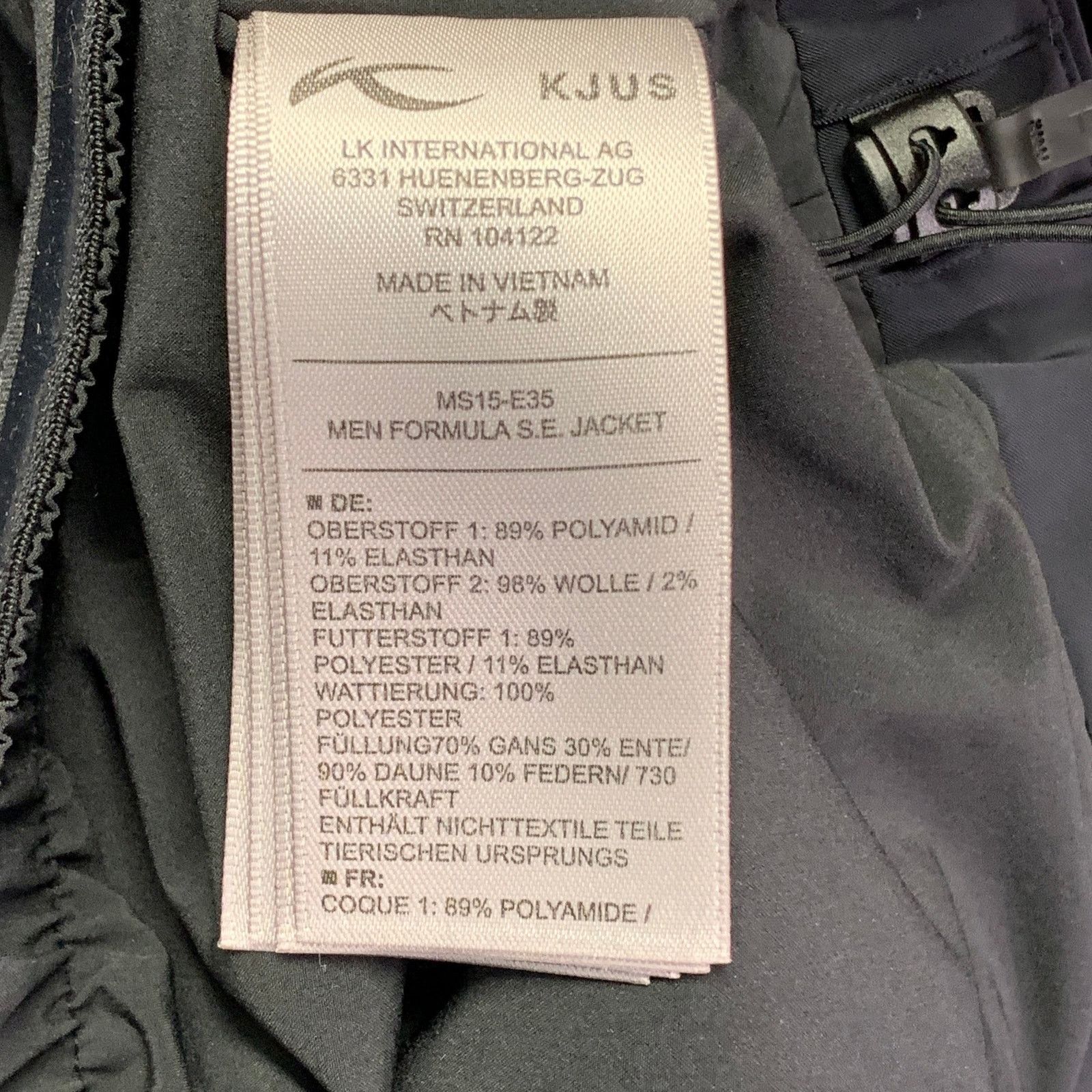 KJUS KJUS Formula SE Black Polyamide Blend Hooded Ski Jacket Size US M / EU 48-50 / 2 - 7 Thumbnail