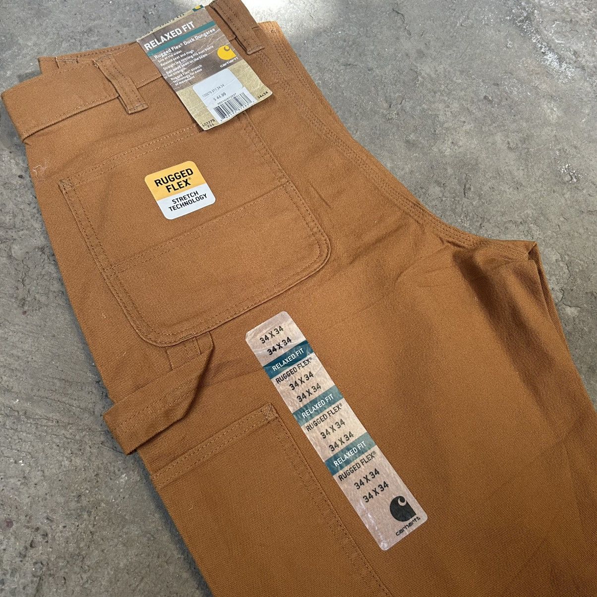 Carhartt × Carhartt Wip Carhartt Ruged Flex Duck Dungaree Relaxed Fit Carpenters Size US 34 / EU 50 - 4 Thumbnail