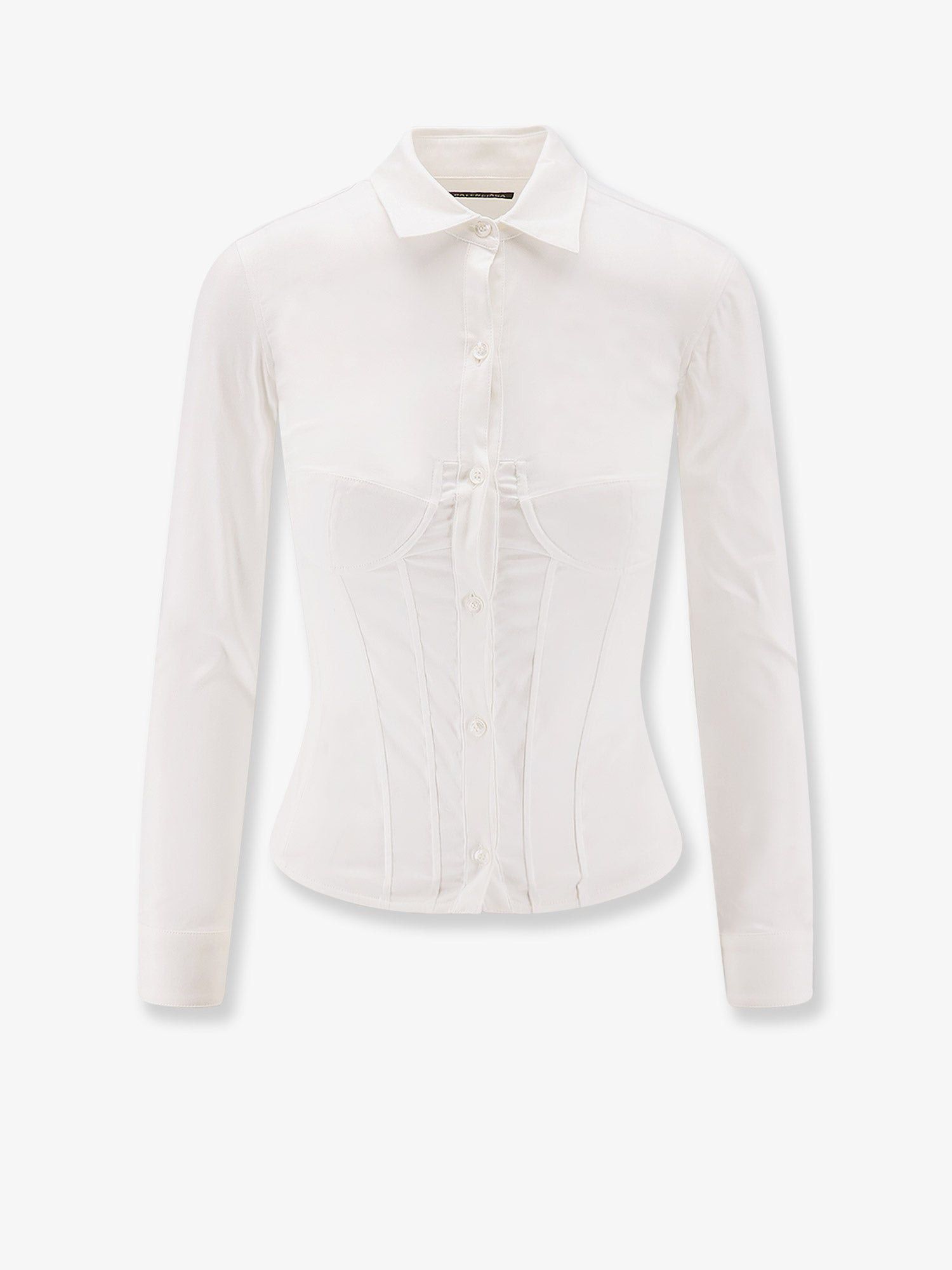 Balenciaga Cotton Blend Corset Shirt Size S / US 4 / IT 40 - 1 Thumbnail
