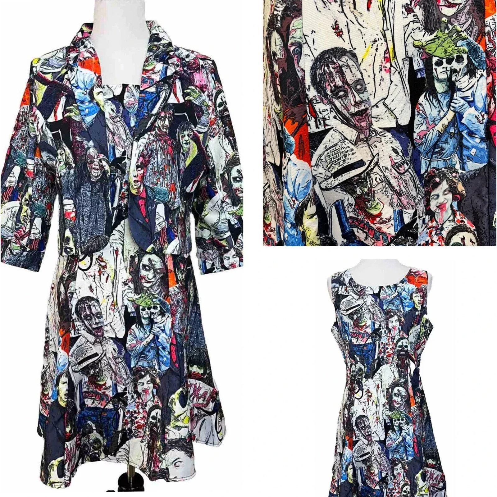 Other SMIFFY'S STAND OUT ZOMBIE WALKING DEAD DRESS & JACKET SET M Size M / US 6-8 / IT 42-44 - 1 Thumbnail