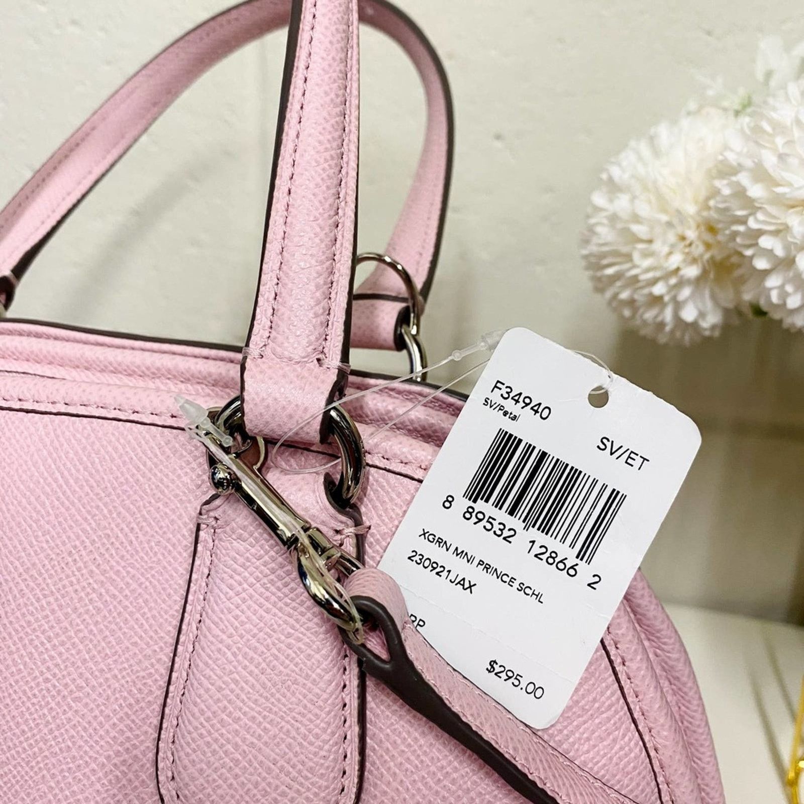 Coach Coach F34940 Mini Prince Street Satchel IN Petal Size ONE SIZE - 8 Thumbnail