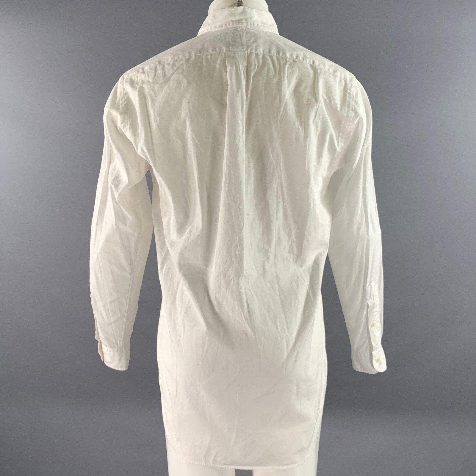 Ralph Lauren RALPH LAUREN S White Cotton Button Down Long Sleeve Shirt Size US S / EU 44-46 / 1 - 4 Thumbnail
