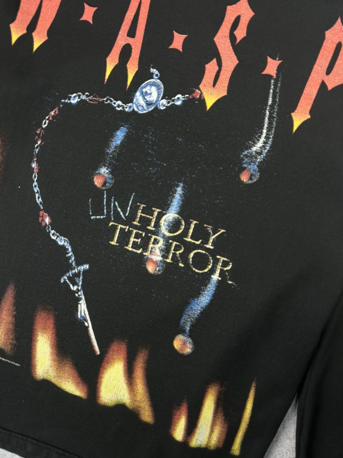 Gildan W.A.S.P. Holy Terror Hoodie Overprint Logo Size US XL / EU 56 / 4 - 8 Thumbnail