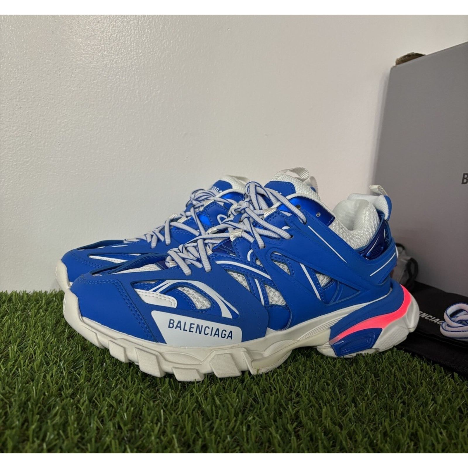 Balenciaga Track LED Sneaker ‘ White Blue ’ BRAND NEW
