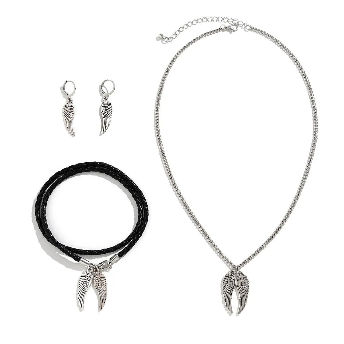 Vintage Wings Accessories Necklace Earring Bracelet Set Size ONE SIZE - 9 Thumbnail