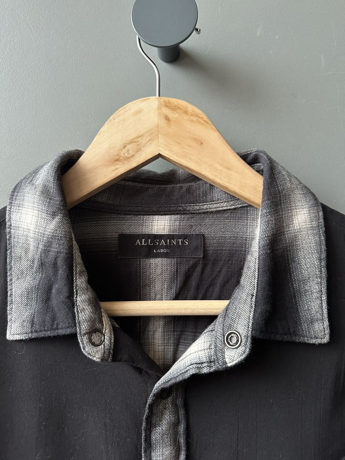 Allsaints Allsaints Tia Wait LS Western Check Shirt Size L Size US L / EU 52-54 / 3 - 3 Thumbnail