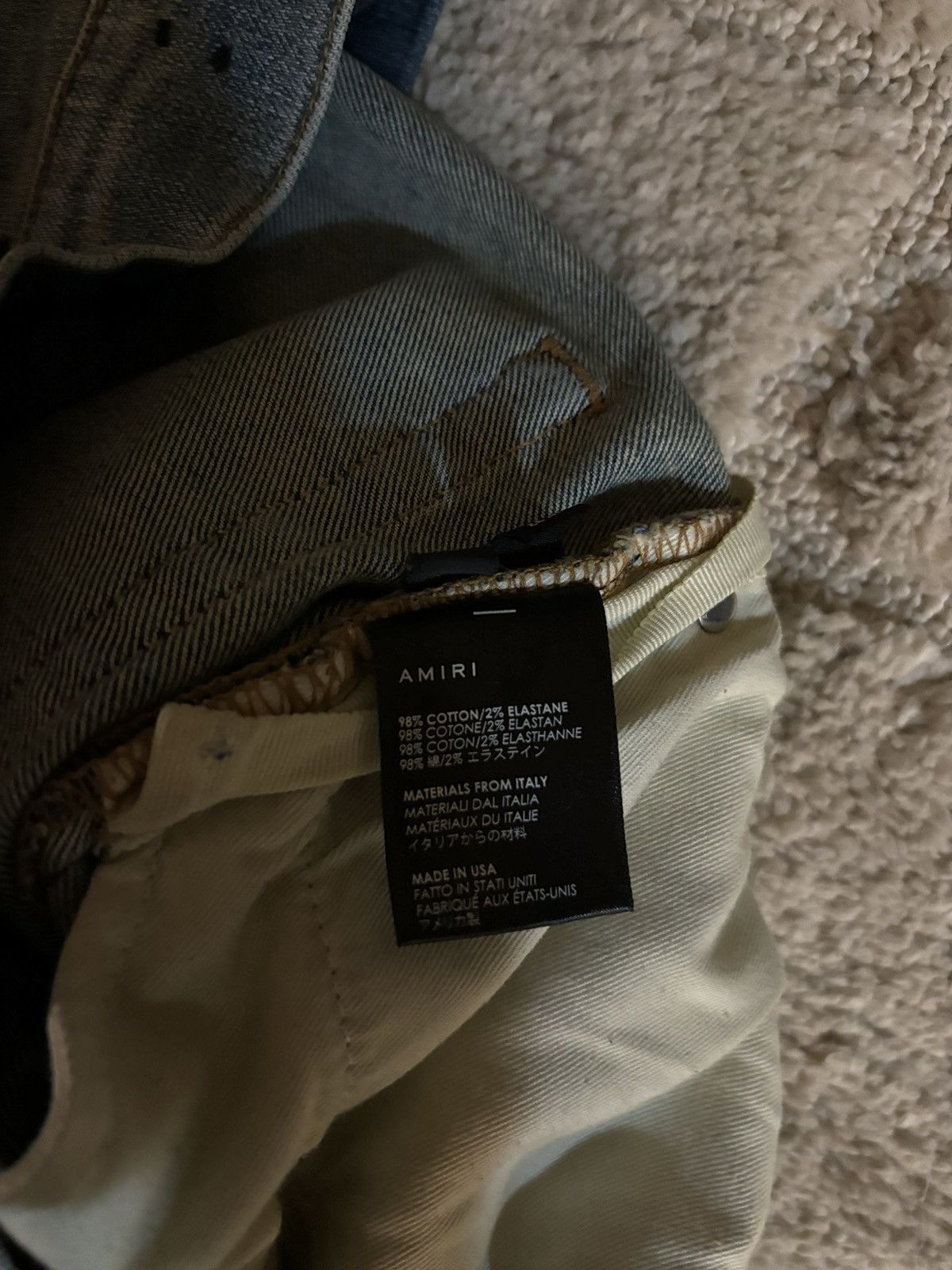 Amiri Mike Amiri Double Slash Distressed Jeans Size US 32 / EU 48 - 7 Thumbnail