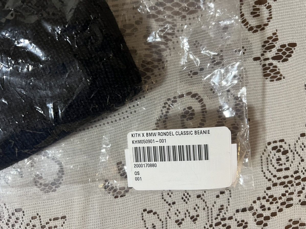 BMW × Kith Kith for BMW Rondel Classic Beanie Black Cuffed Acrylic Hat Size ONE SIZE - 7 Thumbnail