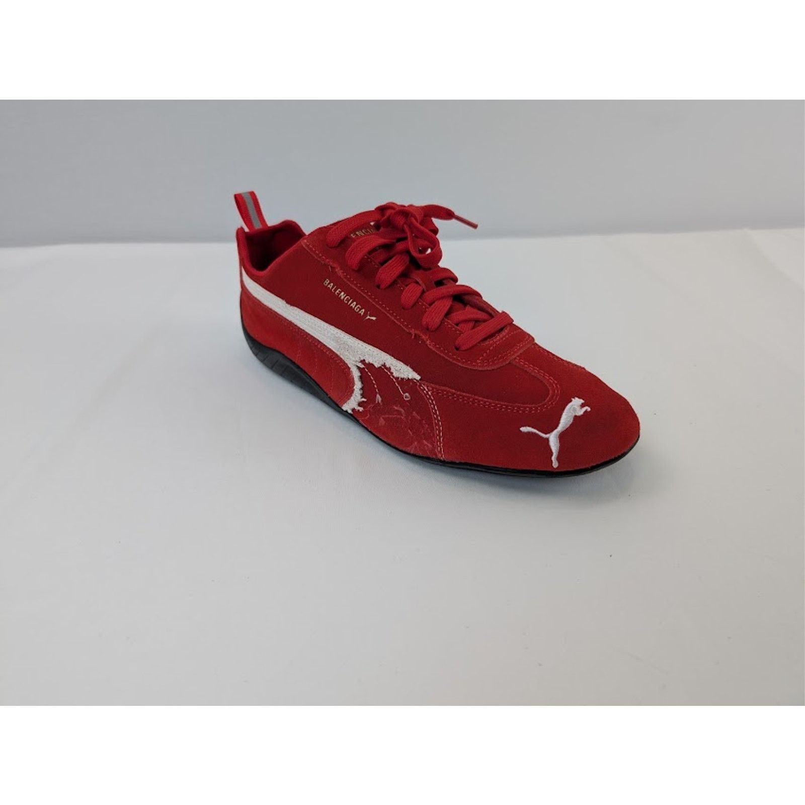 Balenciaga × Puma o1rshd1 Q:2 / Speedcat Destroyed Low Top Sneaker in Red Size US 12 / EU 45 - 3 Thumbnail