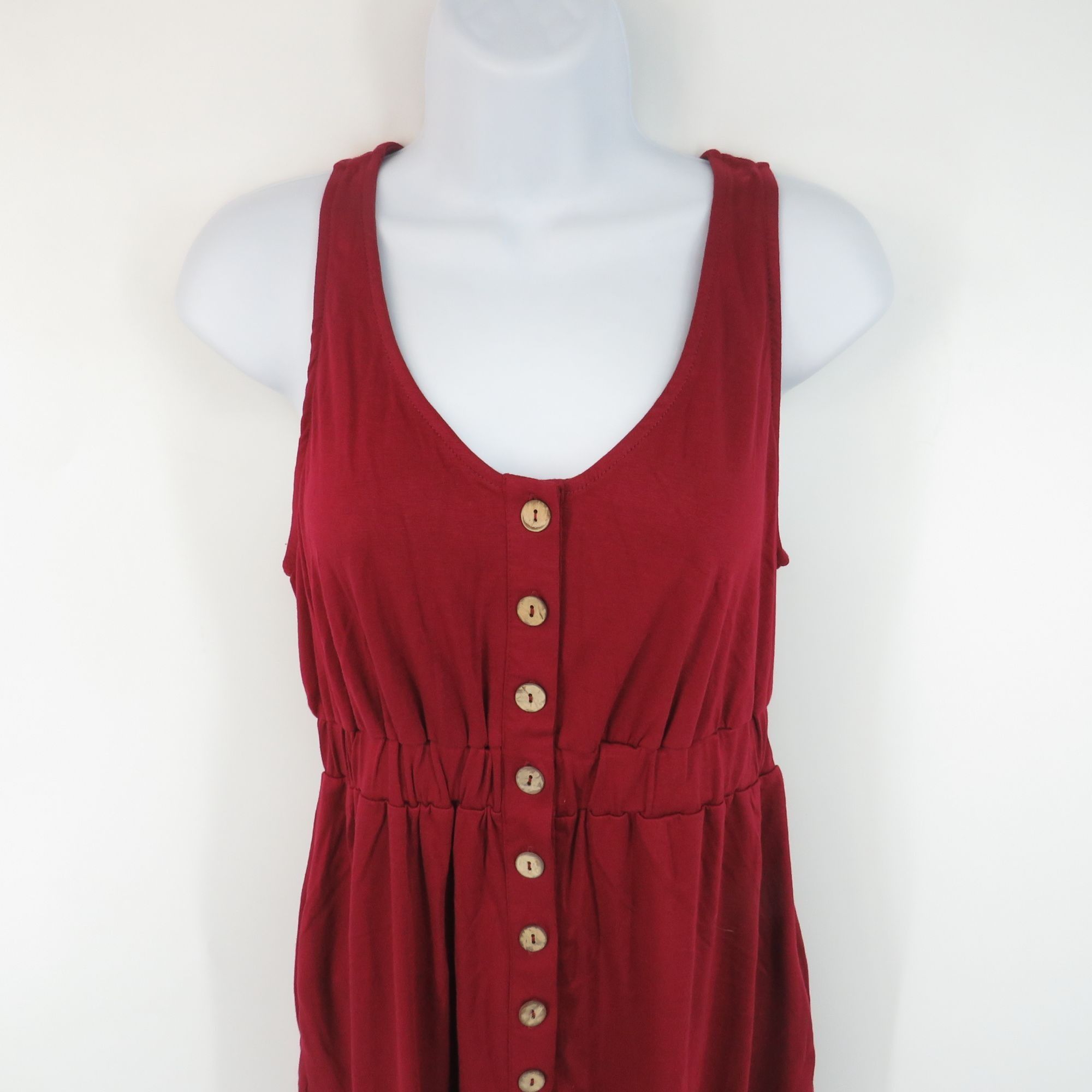 Other Women's Red Wine Sleeveless Dress Pockets A-Line Shift Small Size S / US 4 / IT 40 - 2 Thumbnail