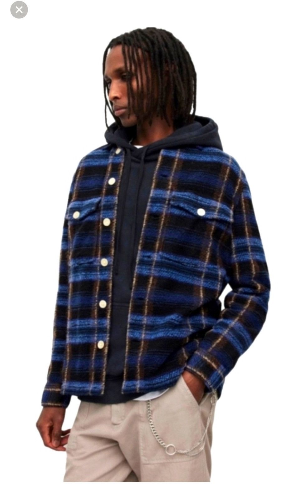 Allsaints ALL SAINTS VOSS PLAID - retails for $220 Size US M / EU 48-50 / 2 - 1 Thumbnail