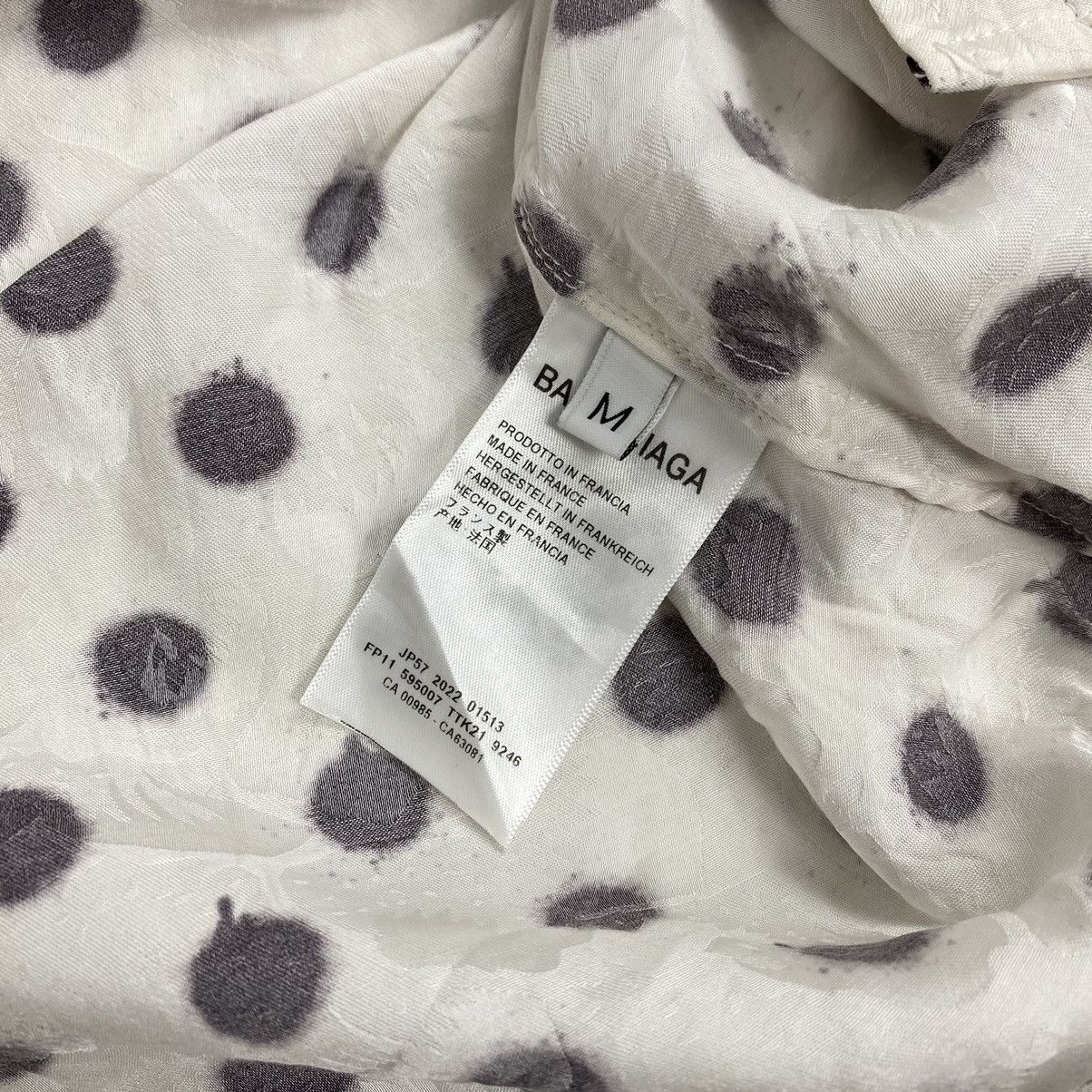 Balenciaga × Vintage BALENCIAGA Rayon Poladot Button up shirt Size L / US 10 / IT 46 - 5 Thumbnail