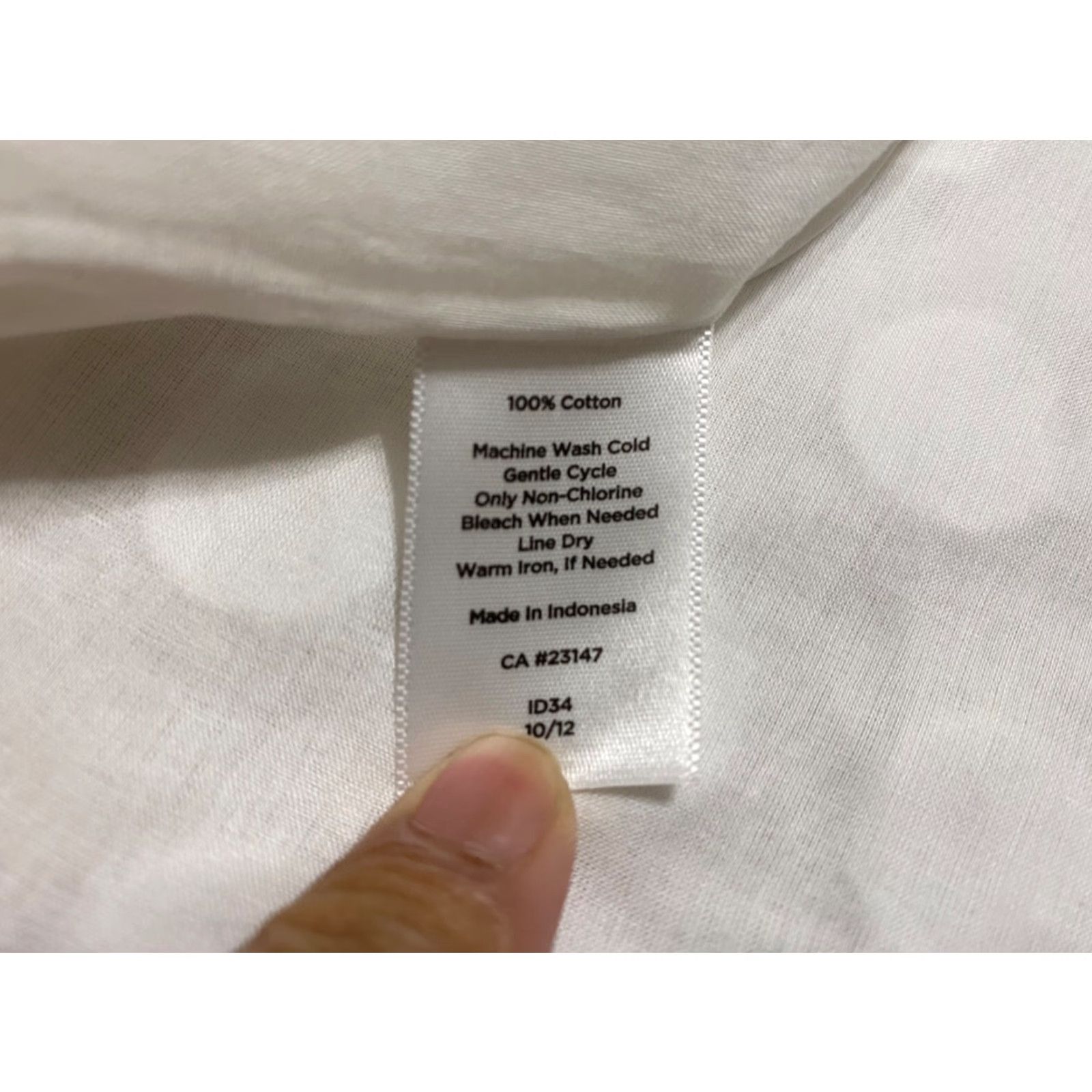 Talbots VINTAGE Talbots Womens Top 4 White Geometric Sleeveless Pullover Cotton Round Neck Blouse Size S / US 4 / IT 40 - 5 Thumbnail