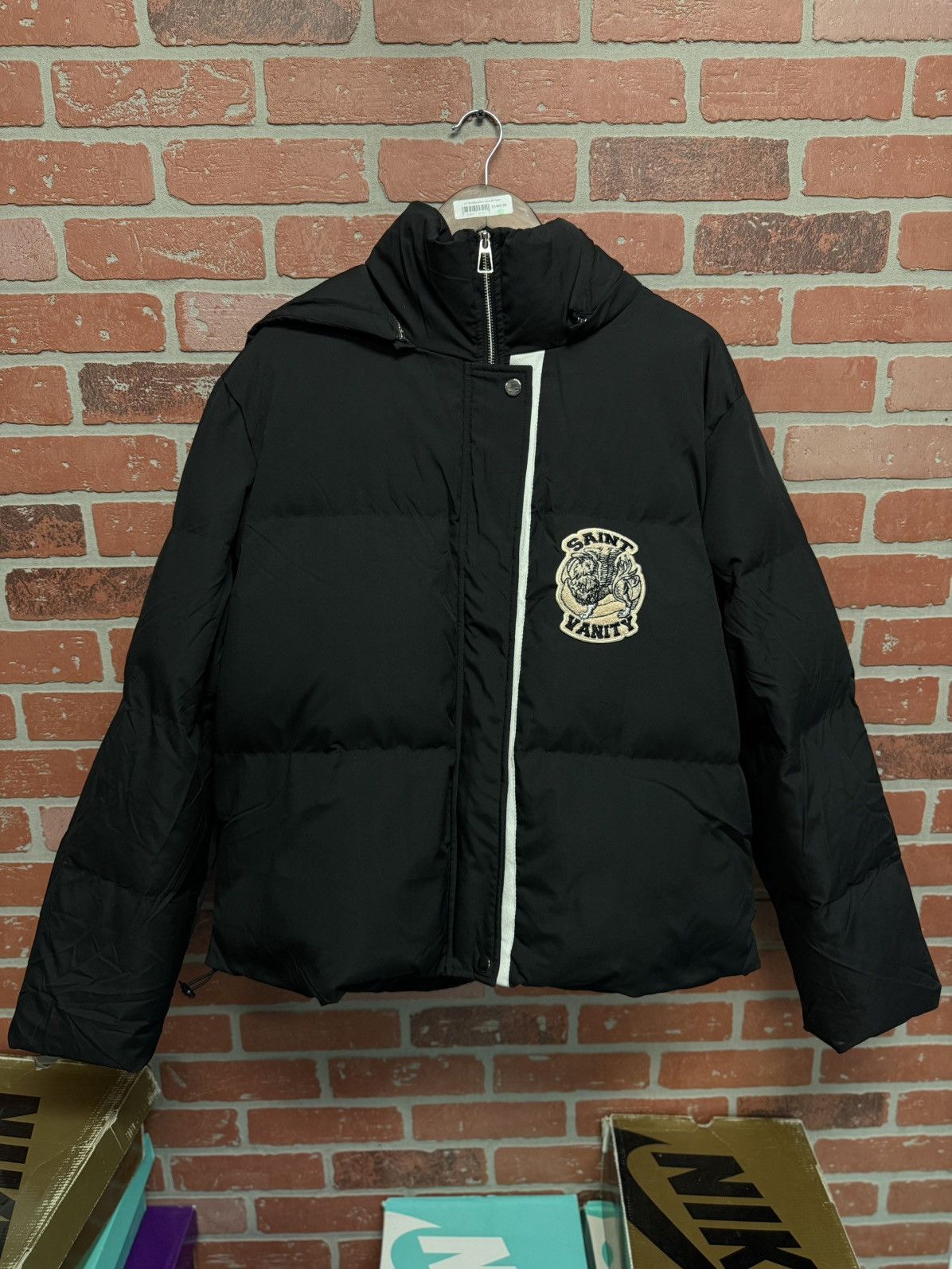Saint Vanity Saint Vanity Puffer Jacket Black White RARE Size XL Size US XL / EU 56 / 4 - 1 Thumbnail