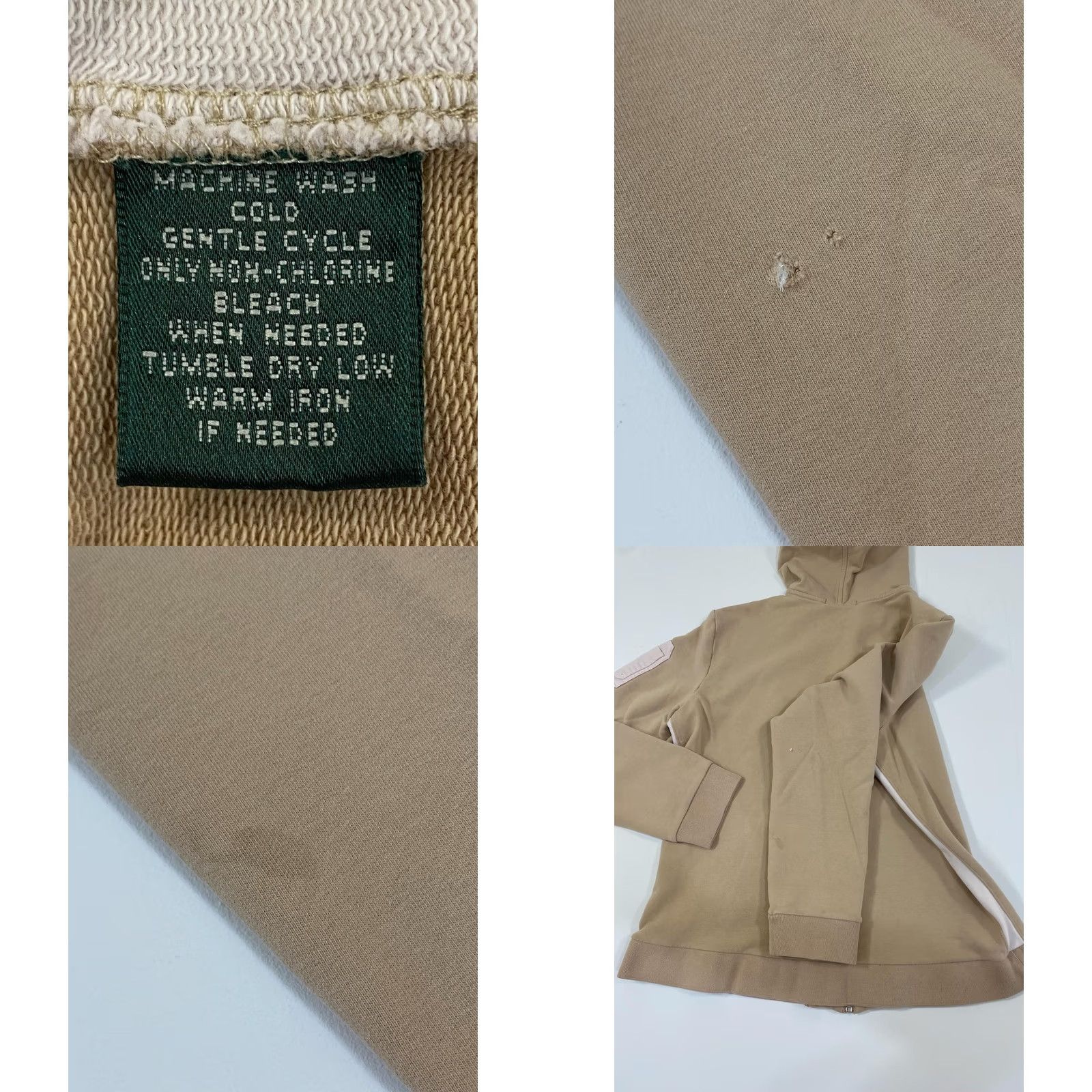 Ralph Lauren Ralph Lauren Hoodie Womens Beige Full Zip Lauren Active Crest Logo Jacket Read Size M / US 6-8 / IT 42-44 - 9 Thumbnail